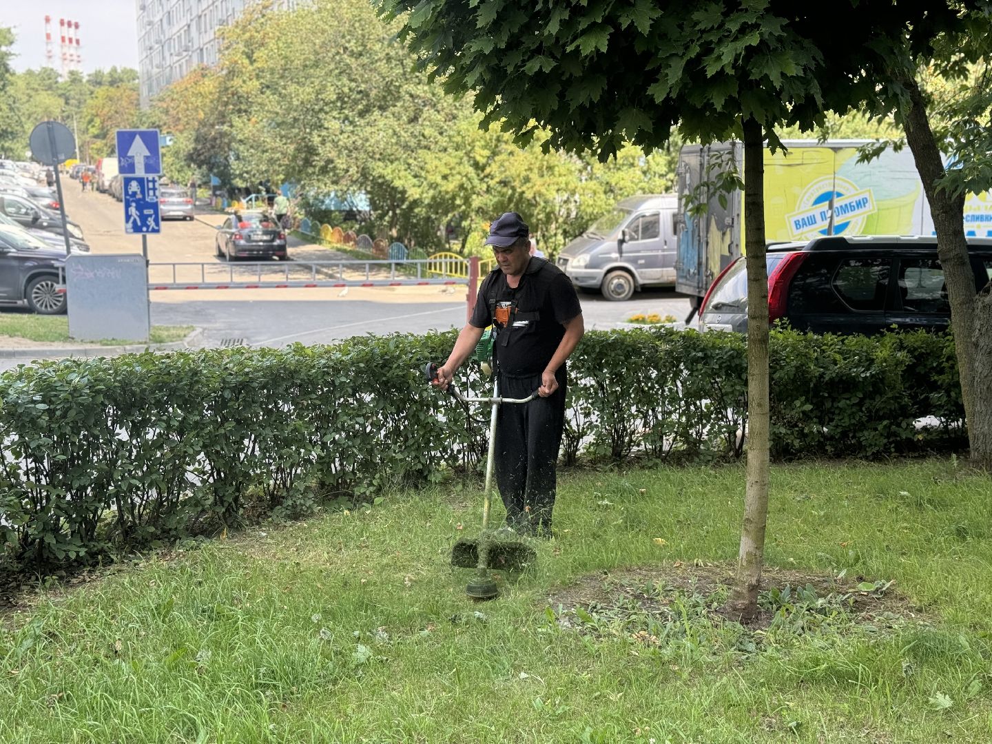 покос травы, ленинский городской округ, мбу благоустройство,