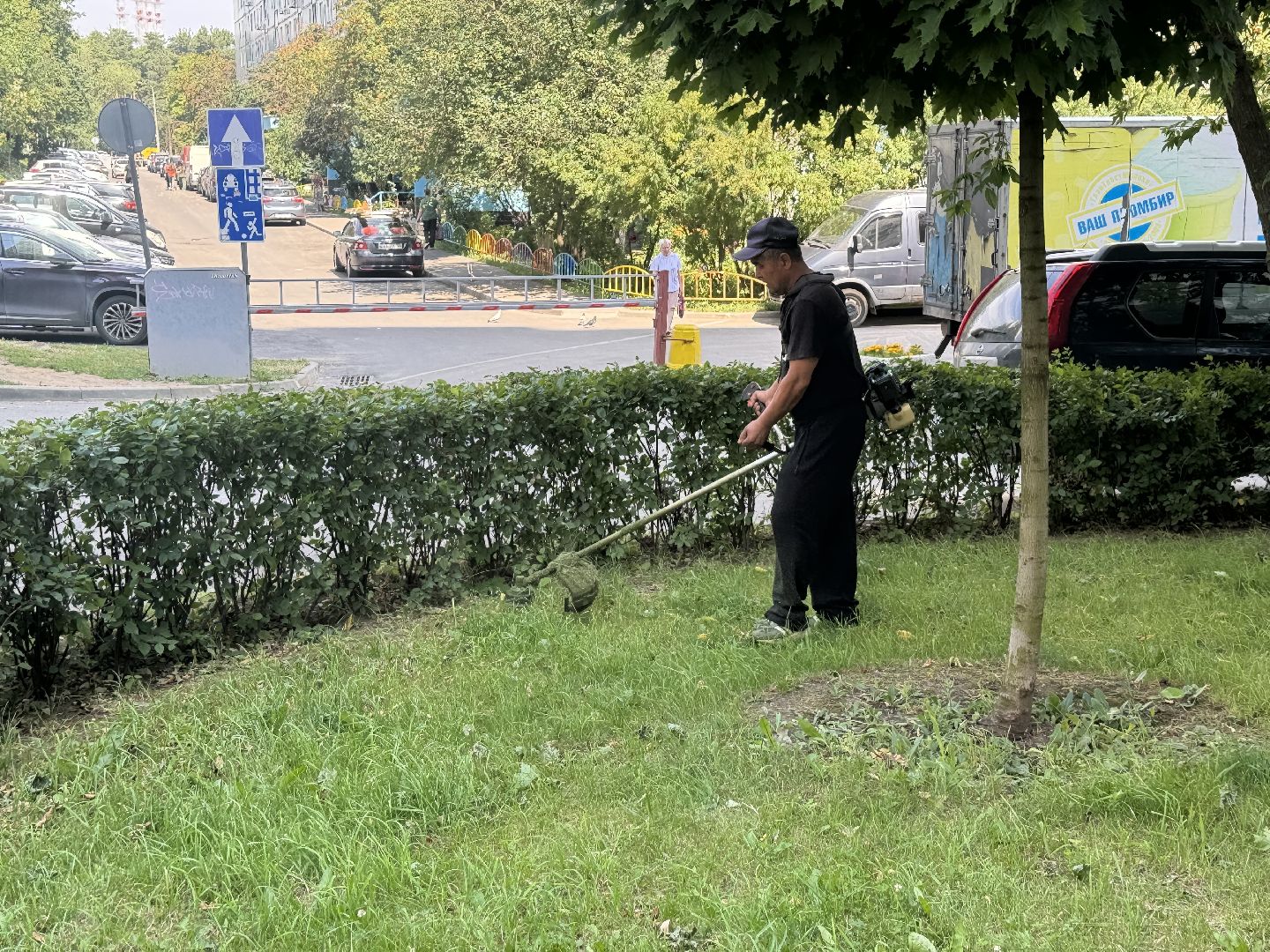 покос травы, ленинский городской округ, мбу благоустройство,