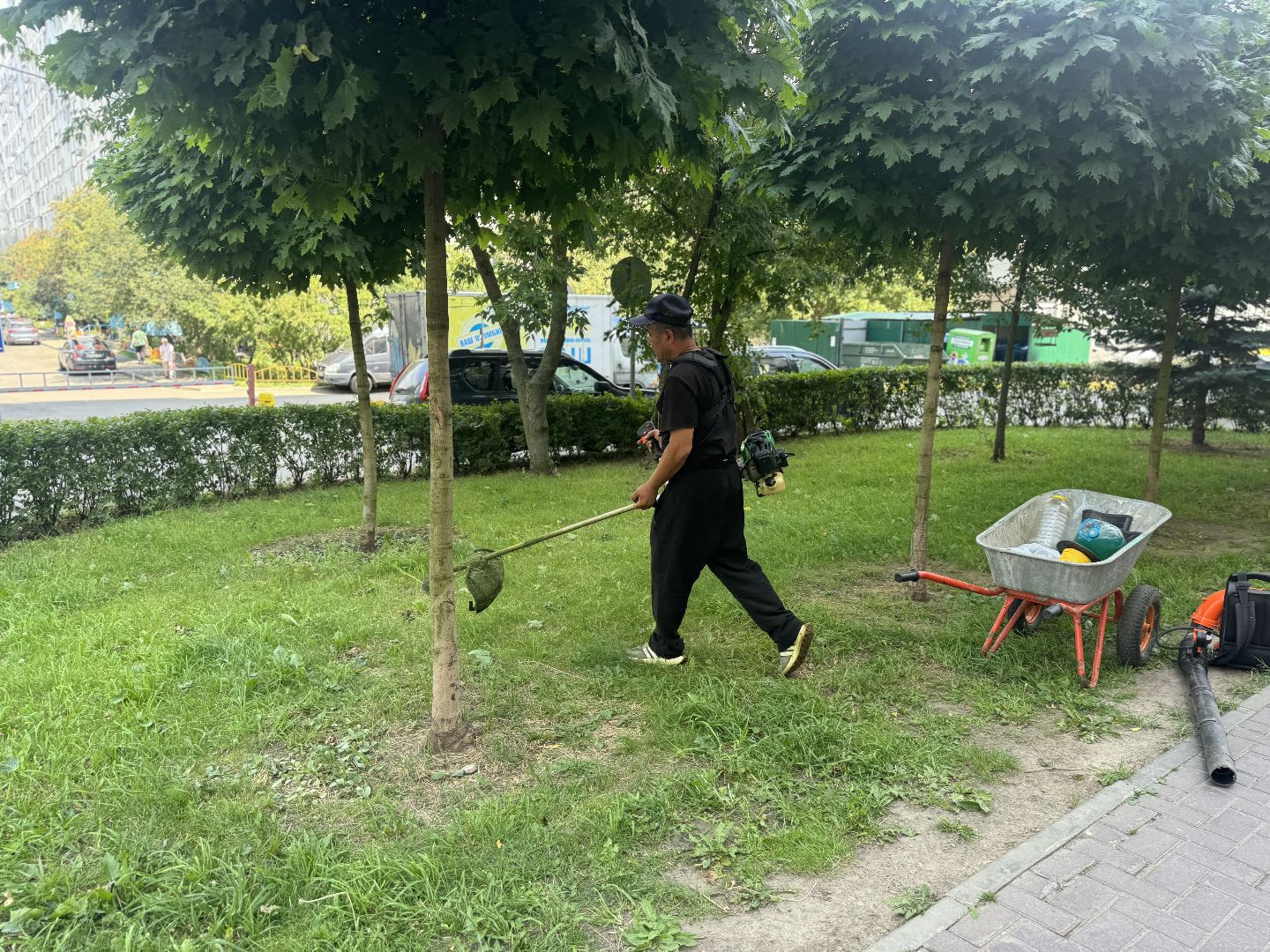 покос травы, ленинский городской округ, мбу благоустройство,