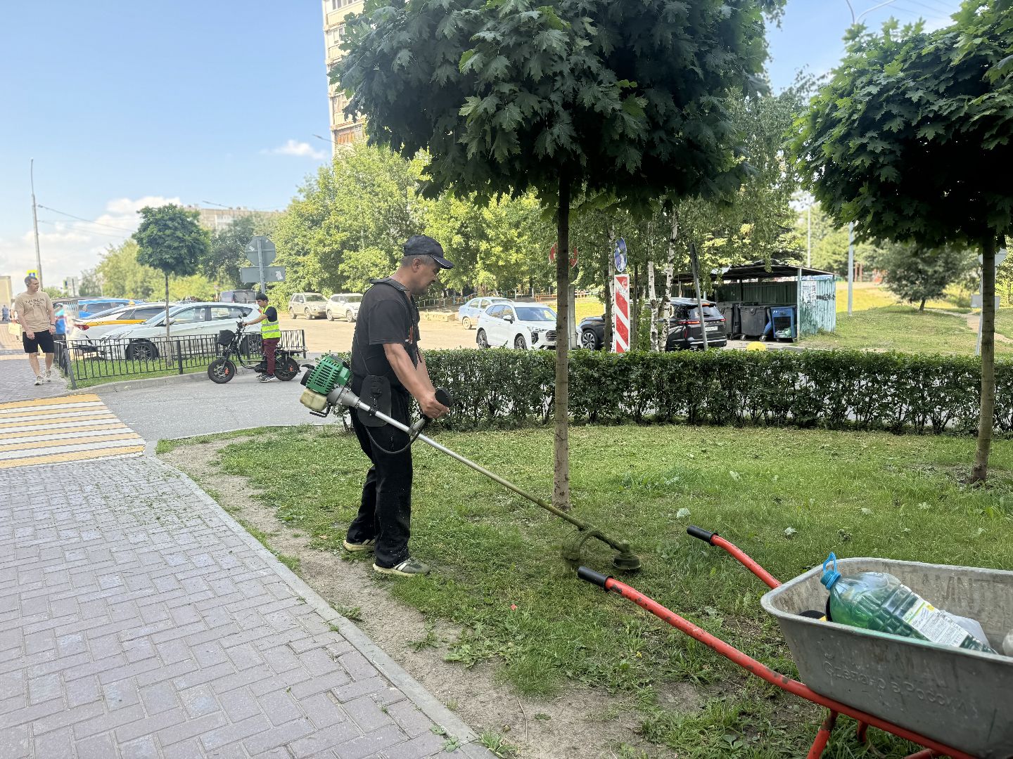 покос травы, ленинский городской округ, мбу благоустройство,