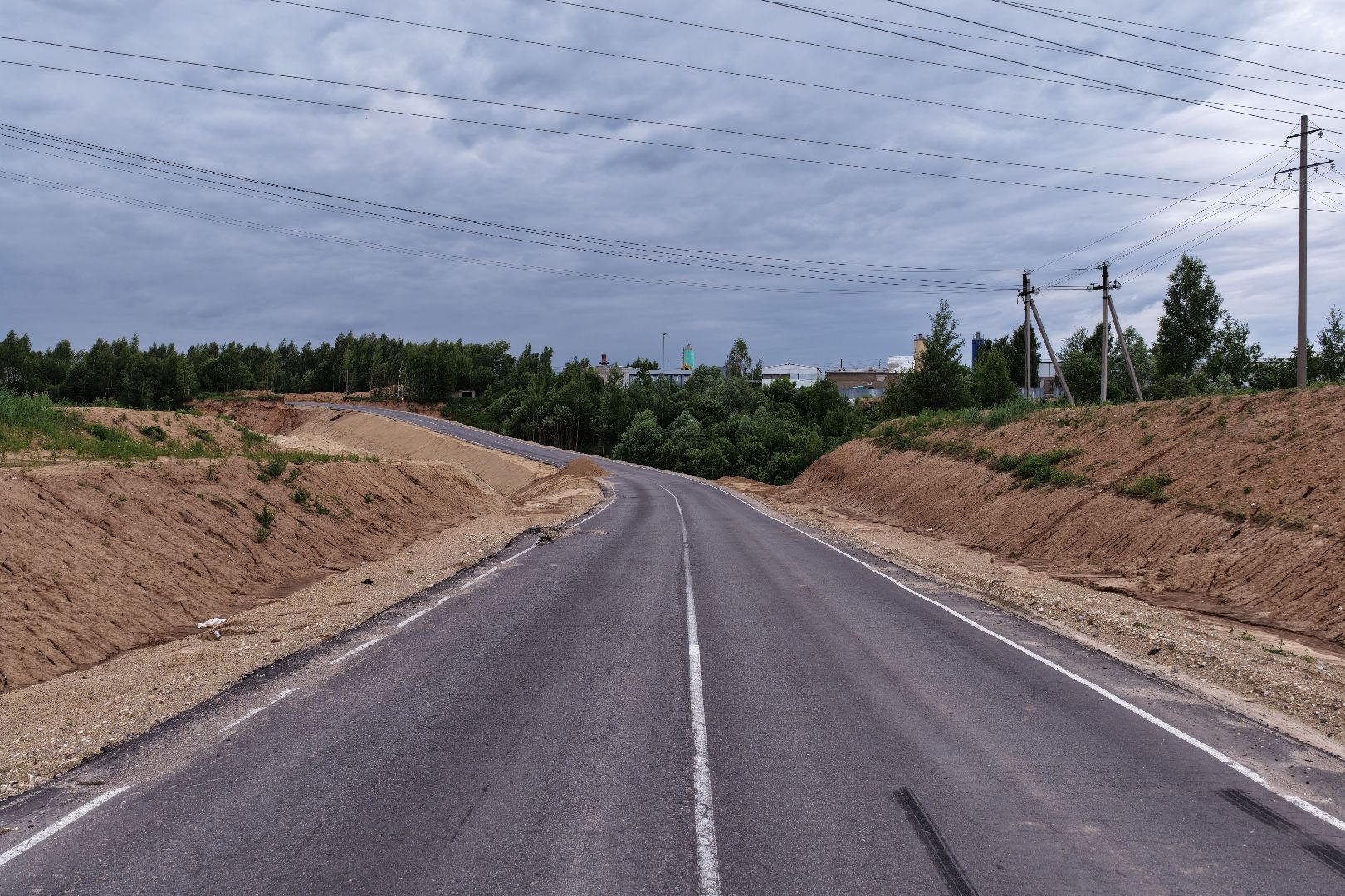 видео с коптера, объездная дорога в тучково, дороги подмосковья,