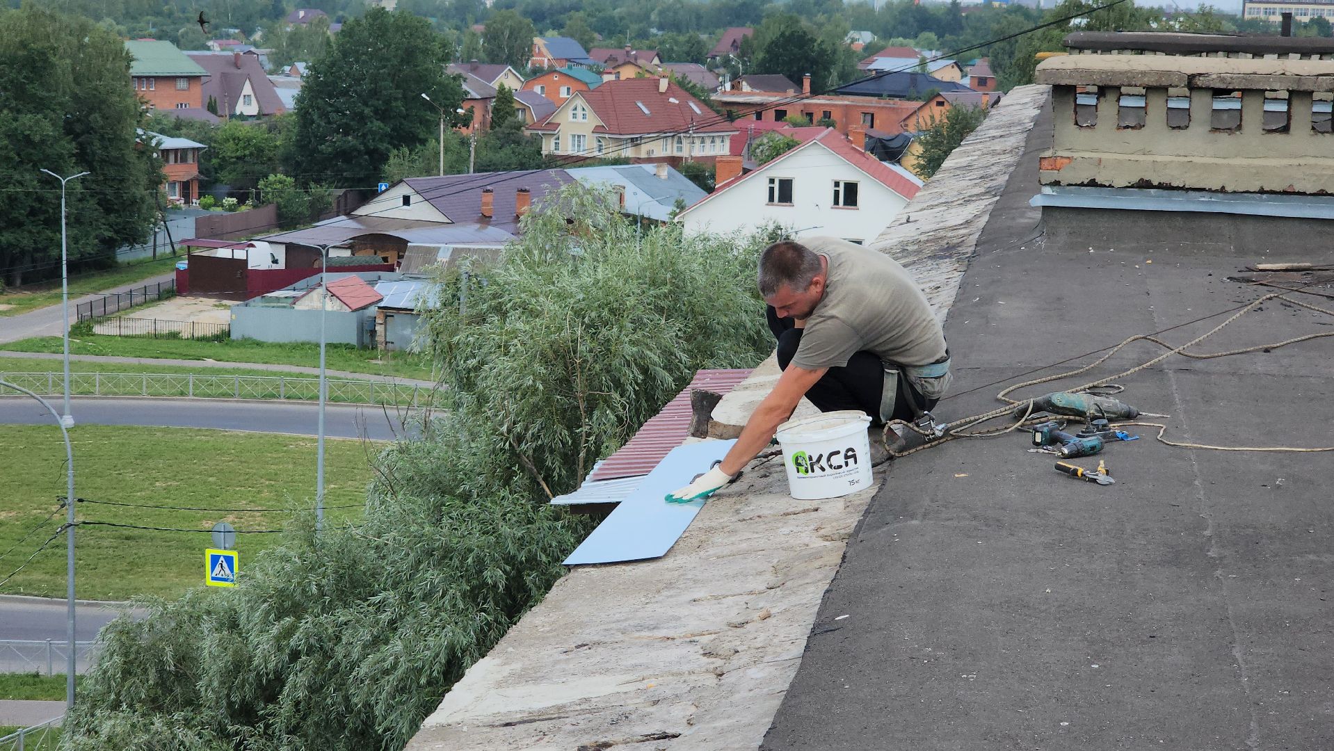 серпухов, улица весенняя, ремонт кровли мкд, ук добрый дом в серпухове,
