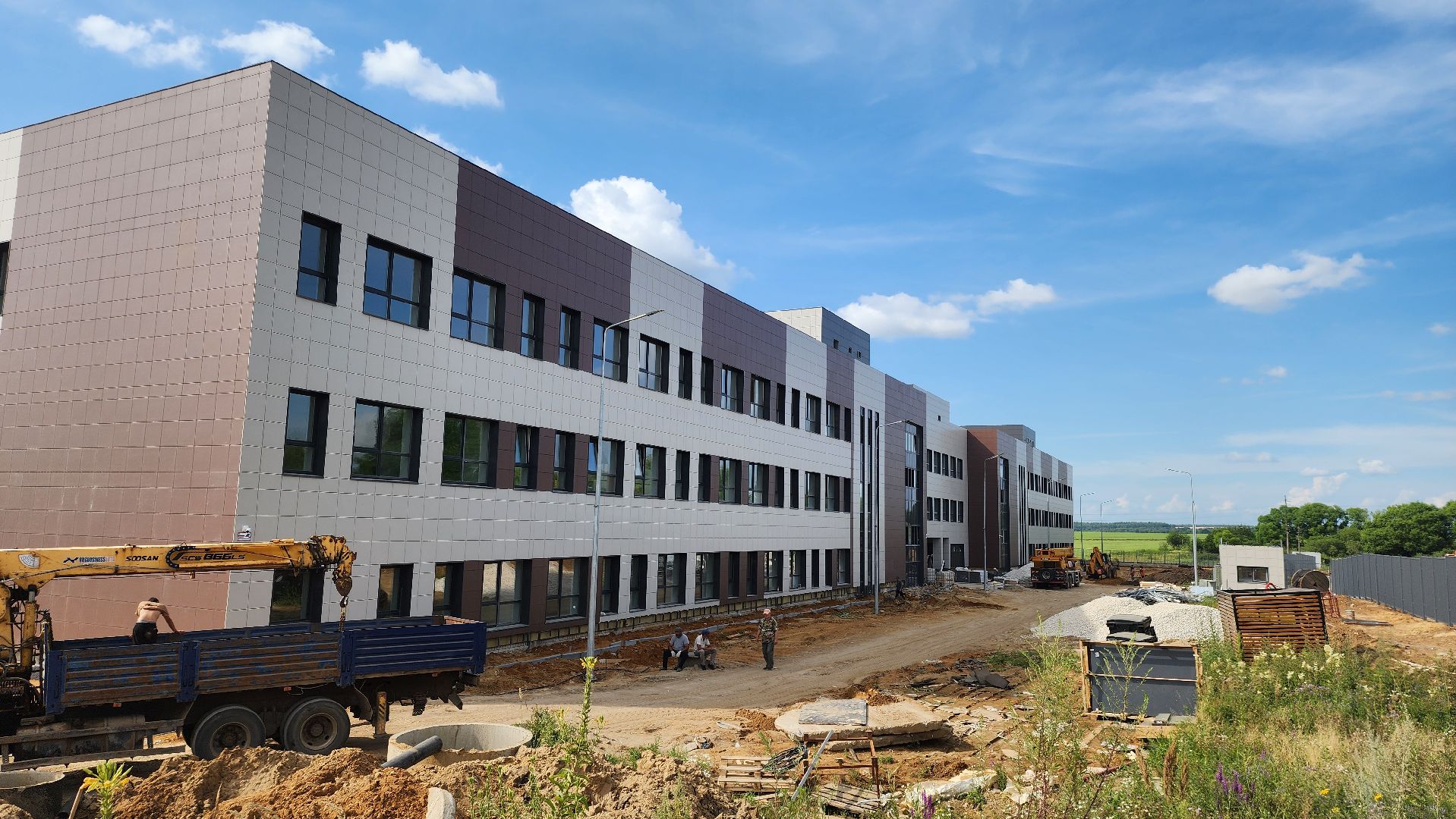 Зарайск, школа на 825 мест, Строительство, Школа в Зарайске, завершение строительства,