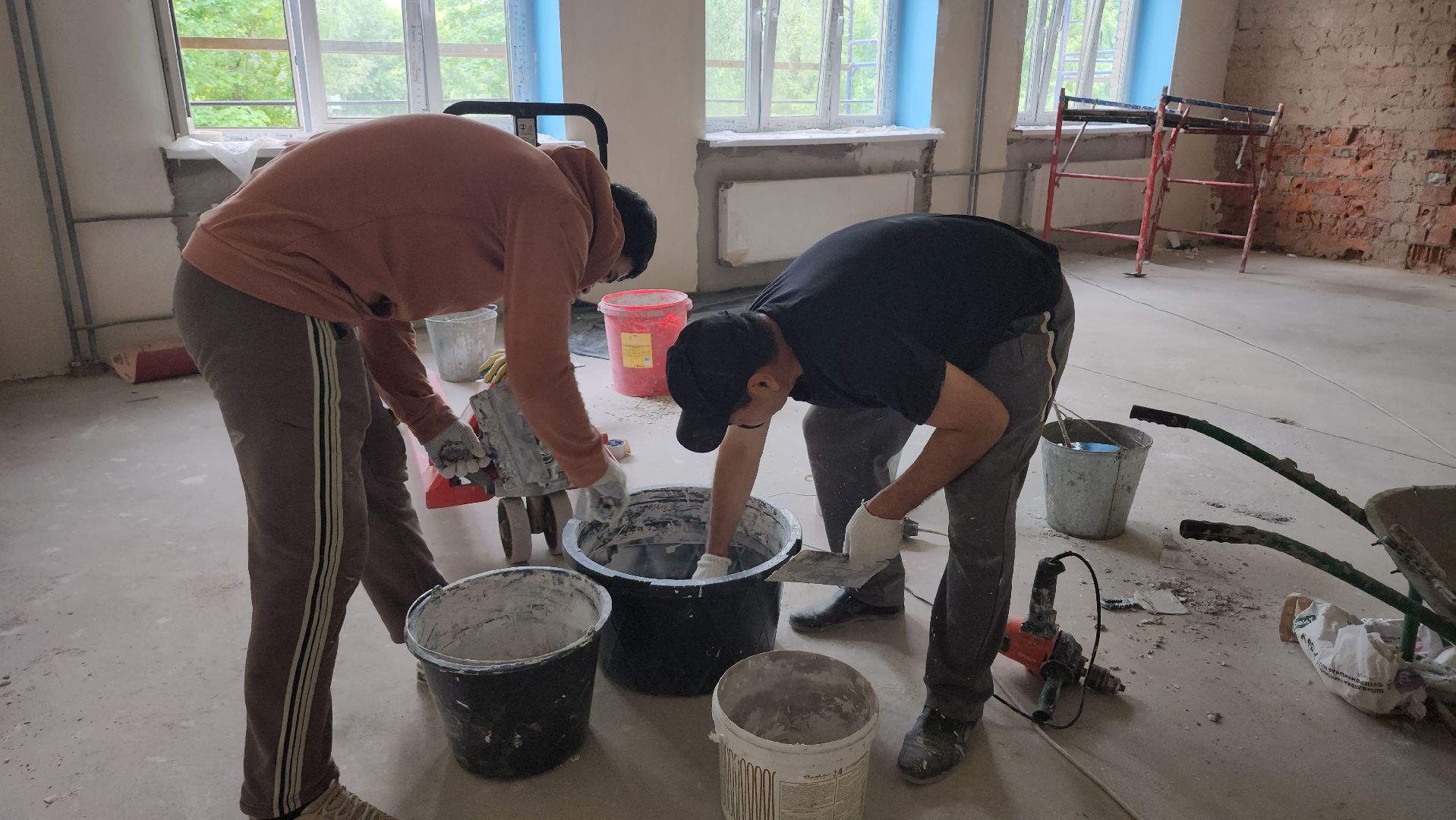 люберцы, капитальный ремонт, гимназия 5, строители,