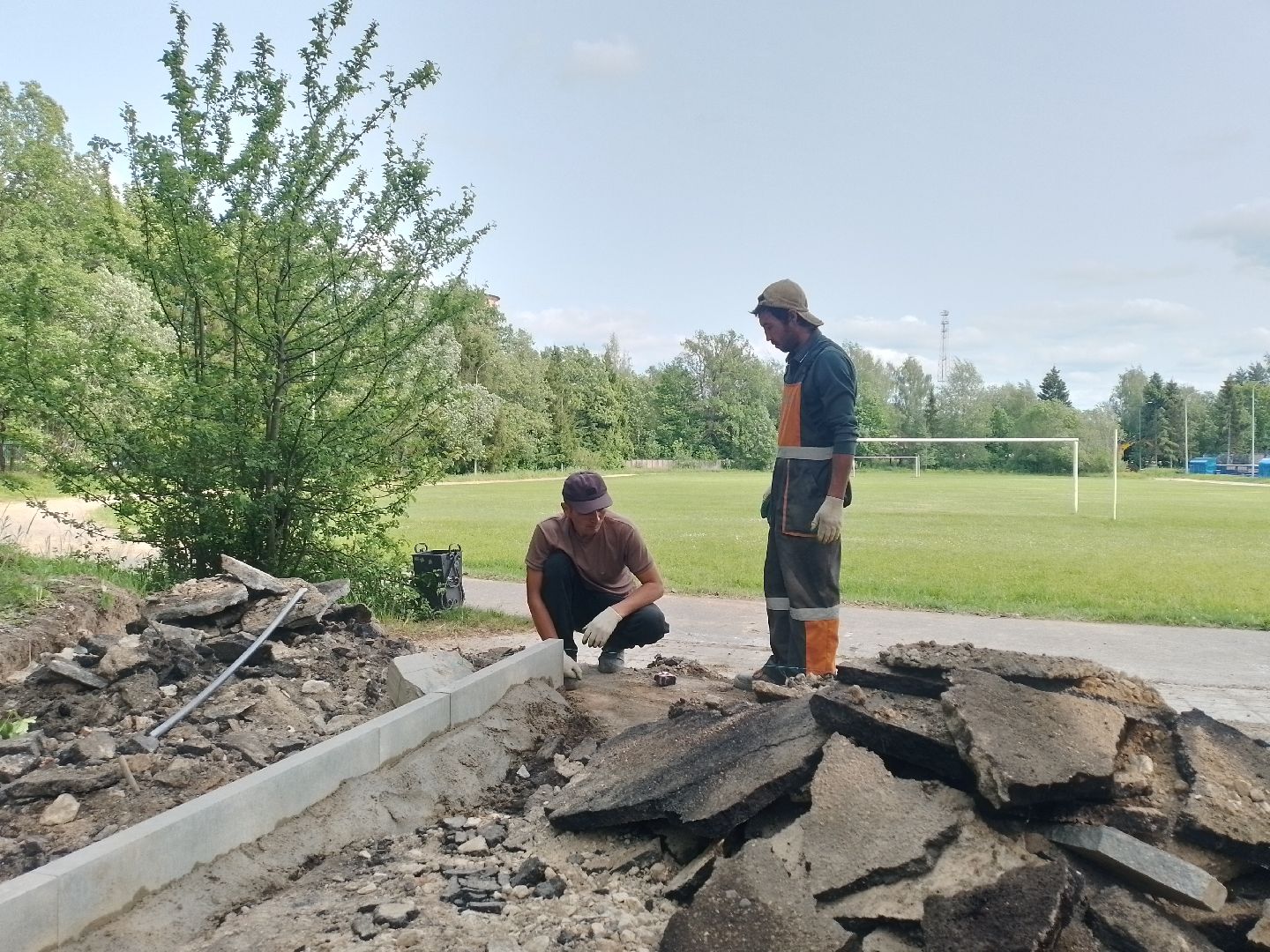 городской округ восход, строительство , благоустройство, стадион, формирование комфортной городской среды,