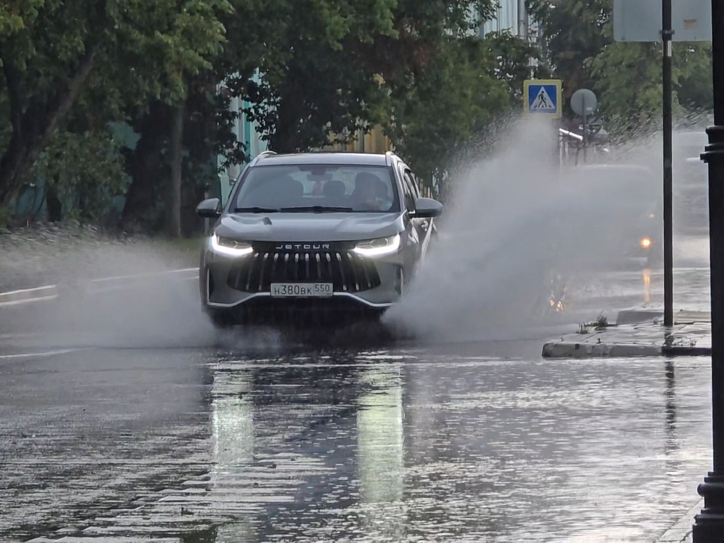 Коломна, ливень, непогода,