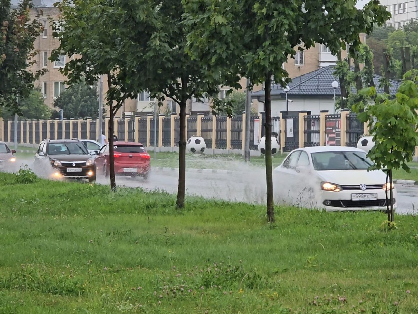 Коломна, ливень, непогода,