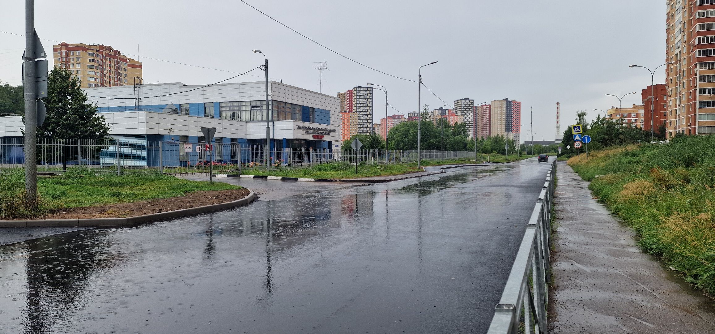 благоустройство, микрорайон новый свет, балашиха, новый асфальт,