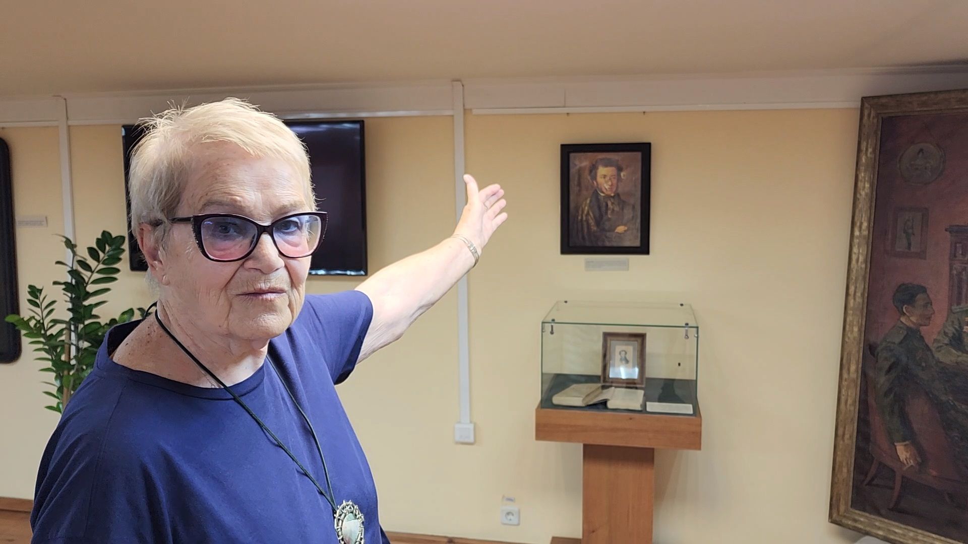 чехов, музей-усадьба лопасня-зачатьевское, выставка, пушкин - имя ратное, экспозиция, картины, рисунки, великая отечественная война,  80-летие победы, фотографии, письма, потомки пушкина, юрий авдеев,