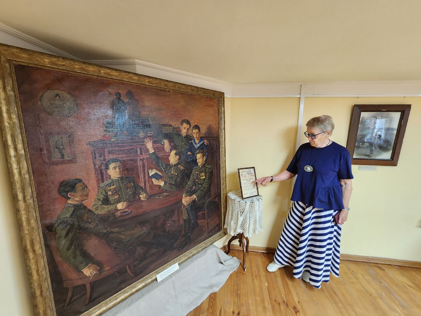 чехов, музей-усадьба лопасня-зачатьевское, выставка, пушкин - имя ратное, экспозиция, картины, рисунки, великая отечественная война,  80-летие победы, фотографии, письма, потомки пушкина, юрий авдеев,