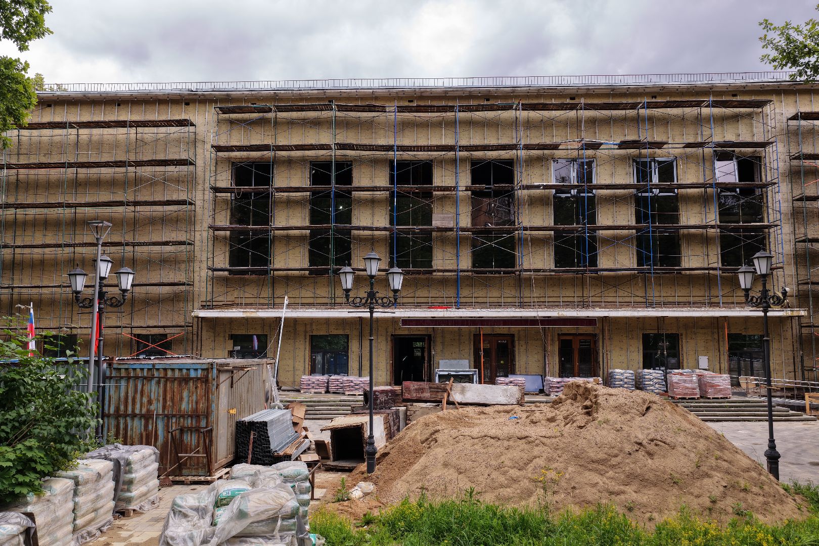 видео с коптера, дворец культуры родина, дворец культуры химки,