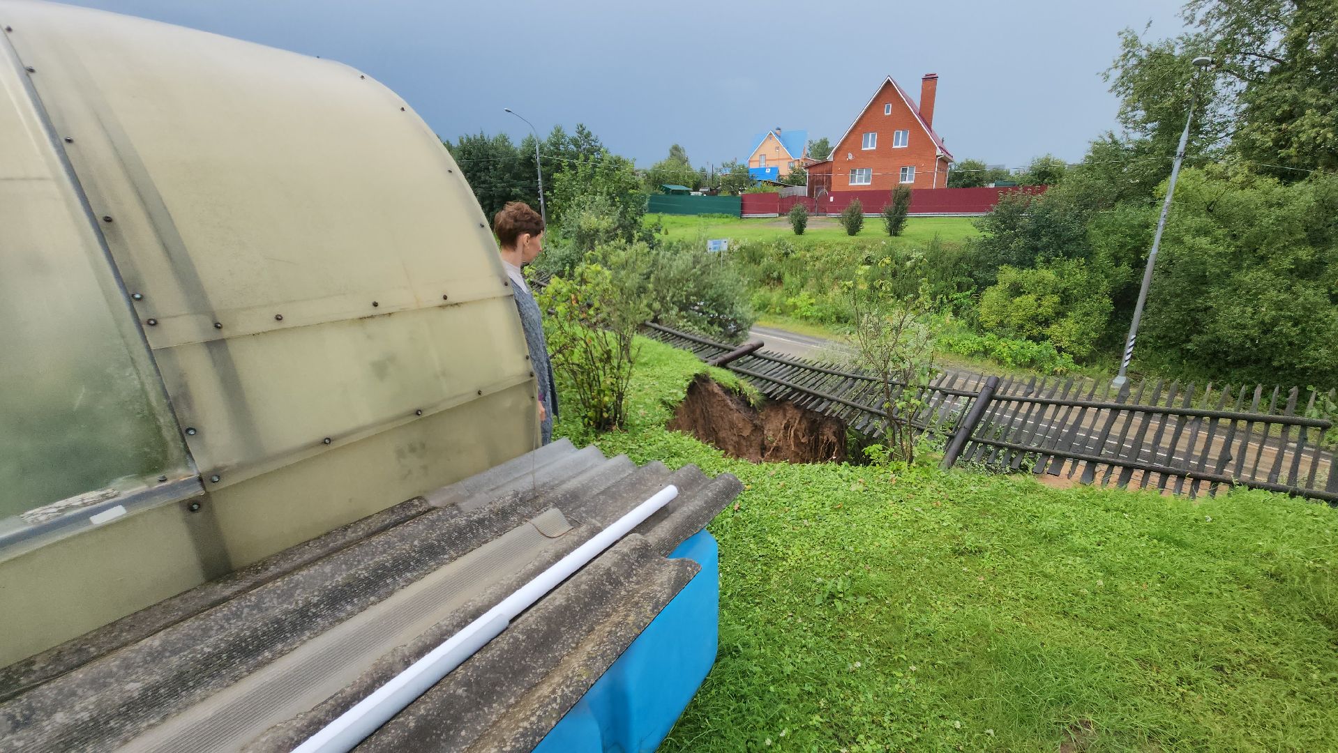 можайск, борисово, сход грунта, разгул стихии,