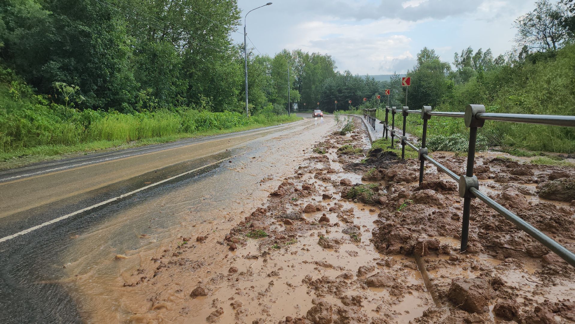 можайск, борисово, сход грунта, разгул стихии,