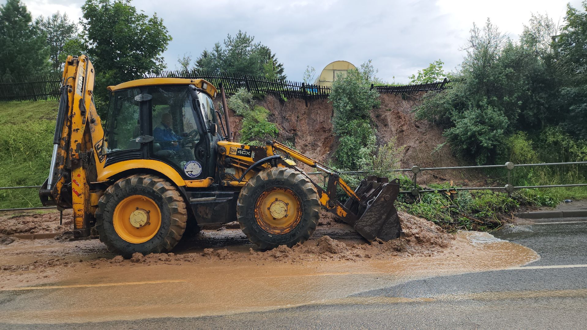 Можайск, Мосавтодор, сход грунта, последствия непогоды,