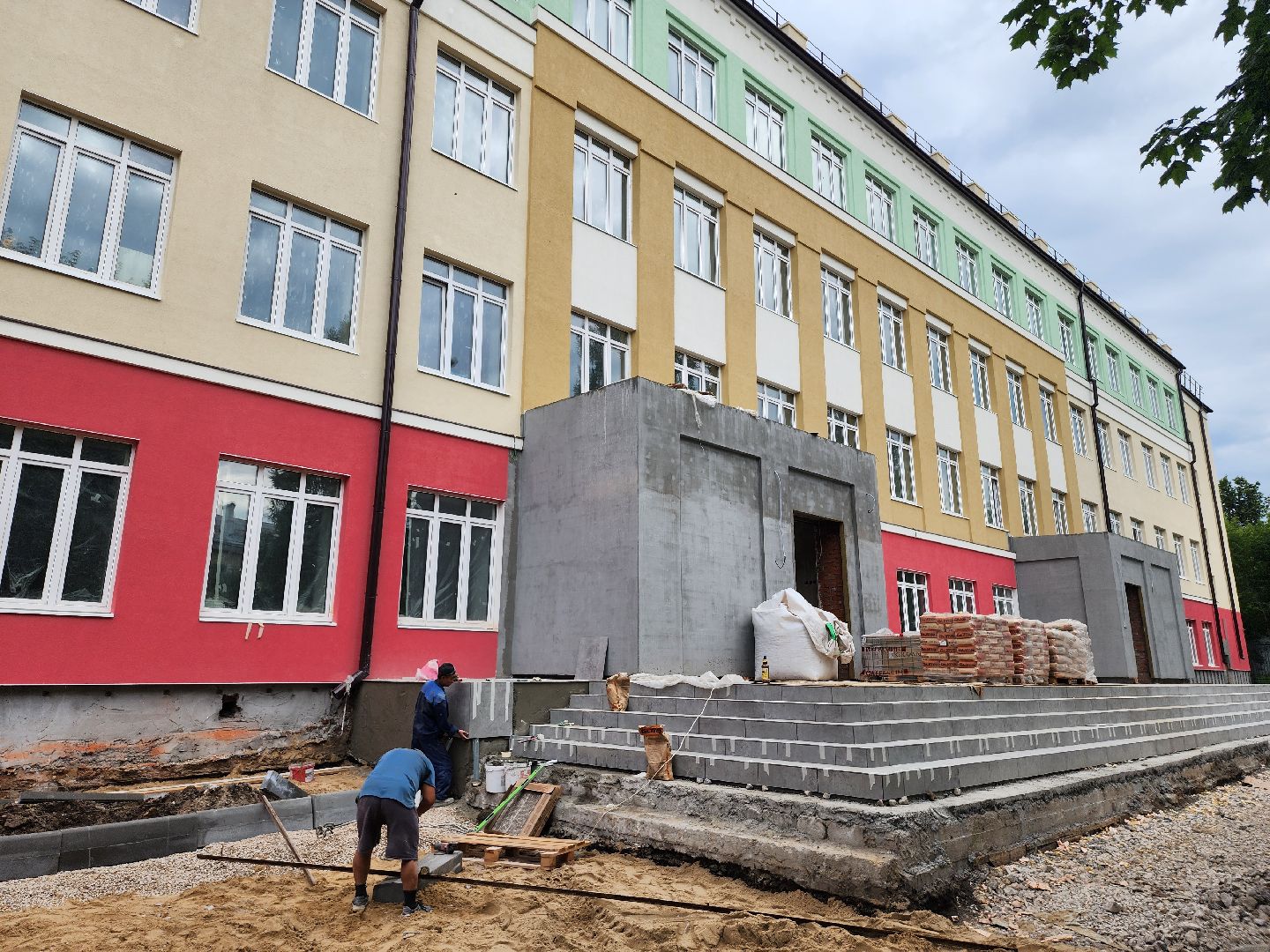 серпухов, школа 1, капитальный ремонт школы, строительство,