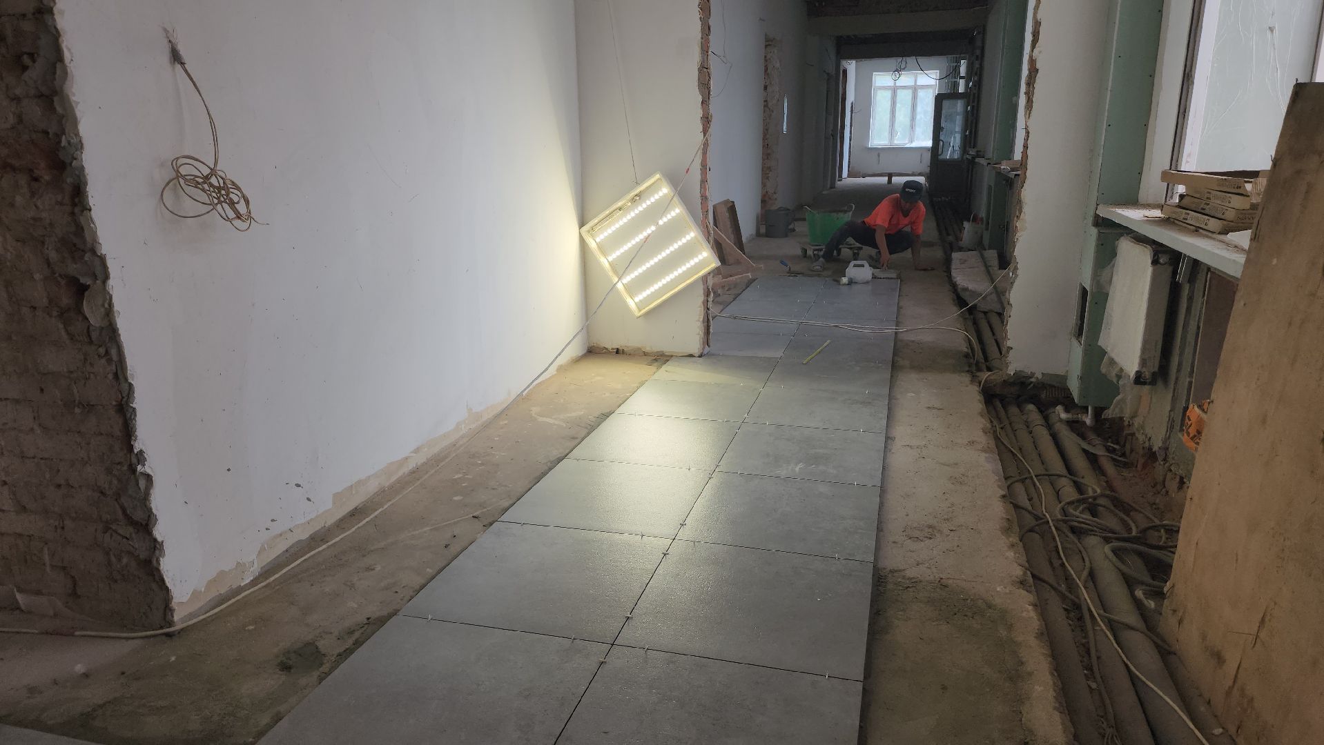 серпухов, школа 1, капитальный ремонт школы, строительство,