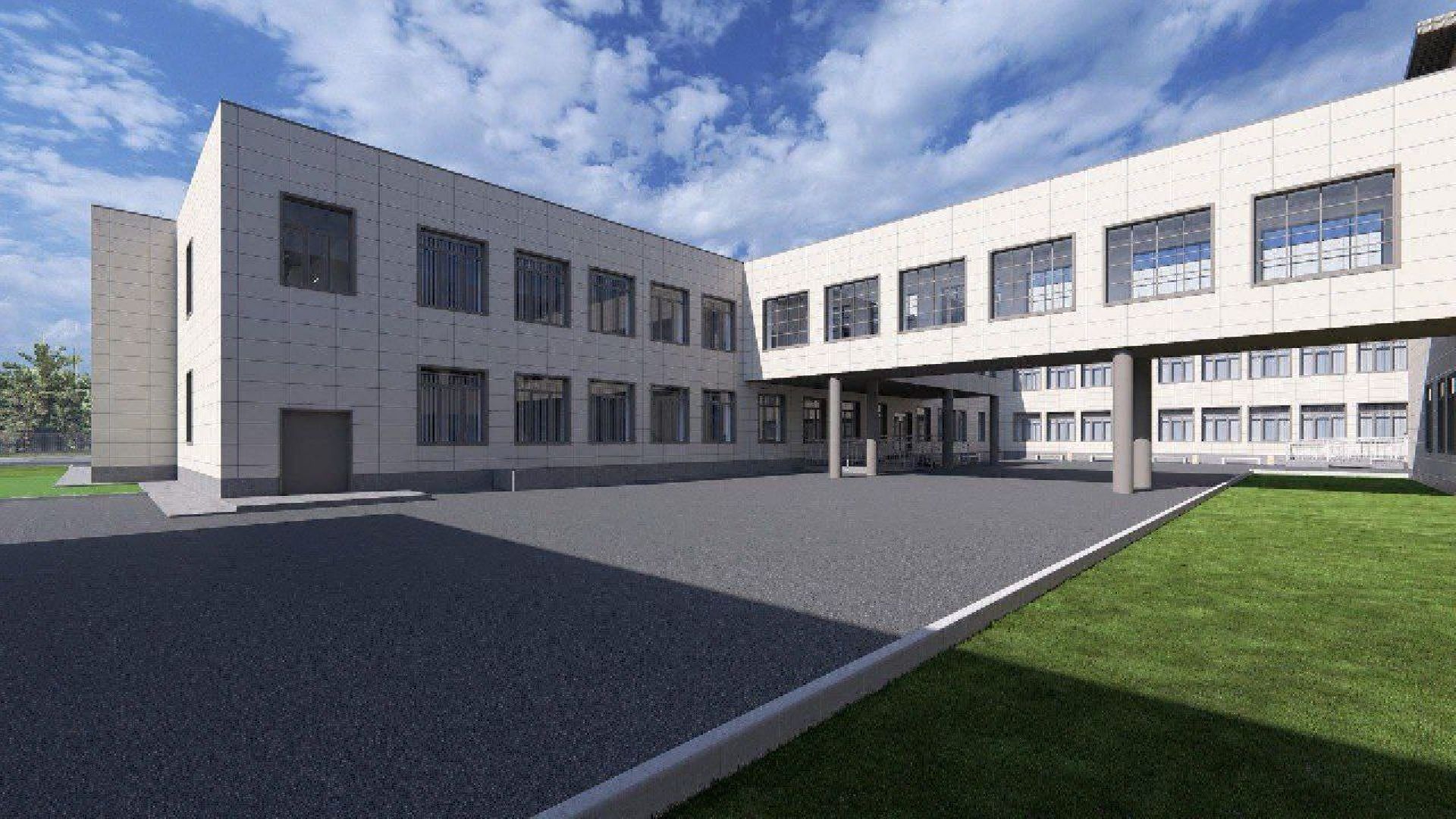 бронницы, строительство пристройки к лицею, новый корпус лицея в бронницах,