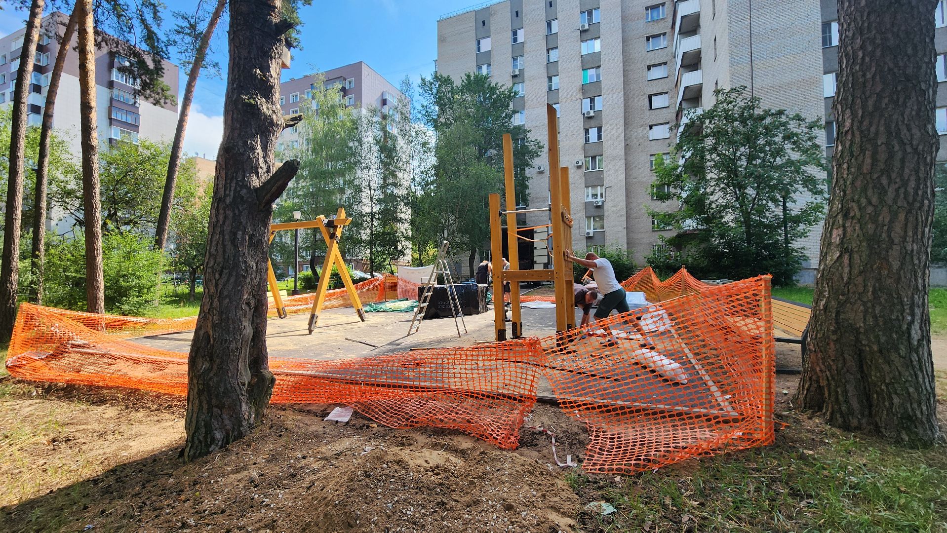 новая игровая площадка, протвино, благоустройство,