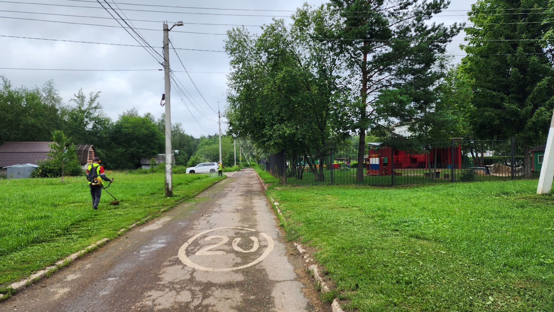 истра, благоустройство, покос травы,