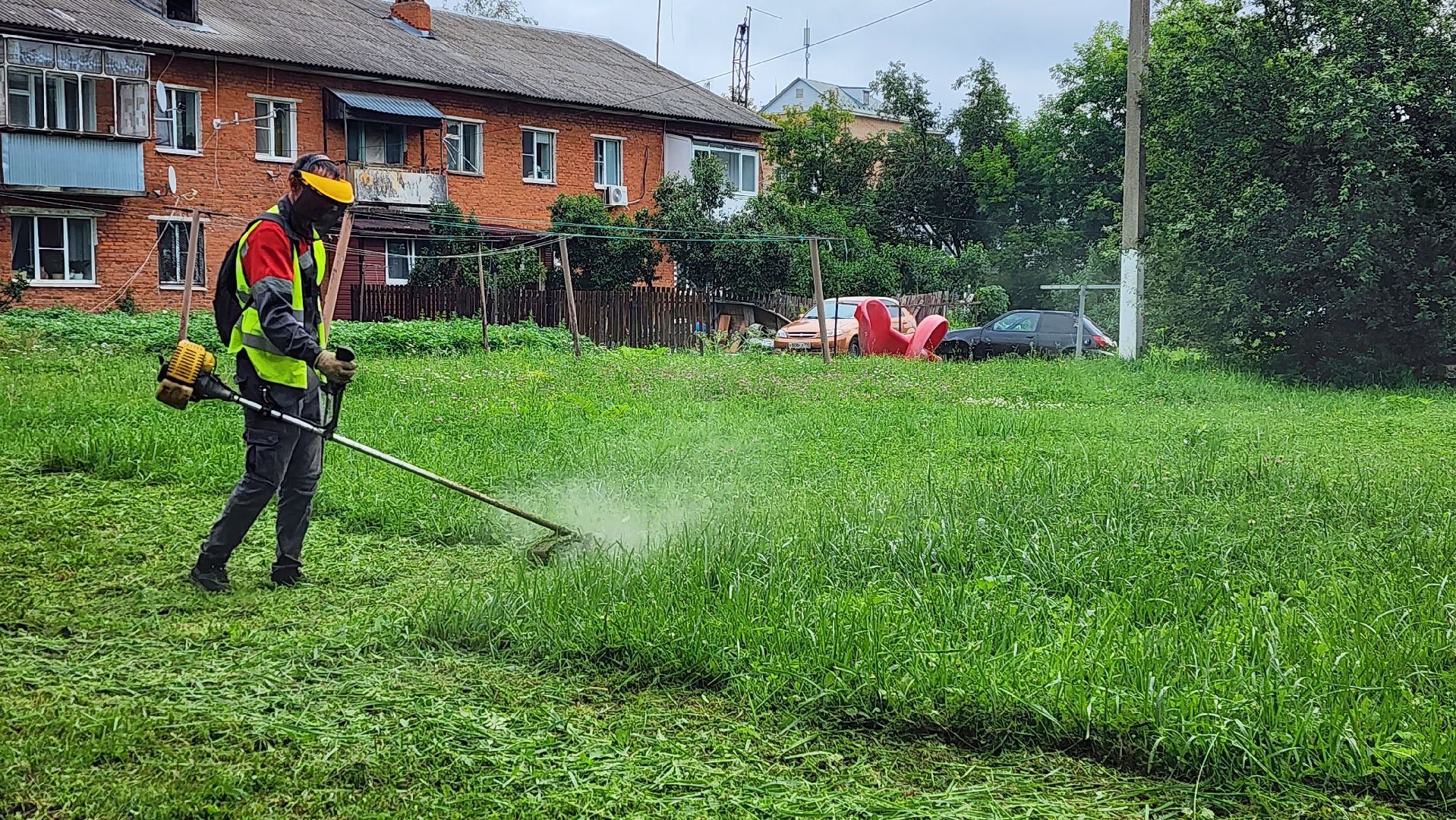 истра, благоустройство, покос травы,