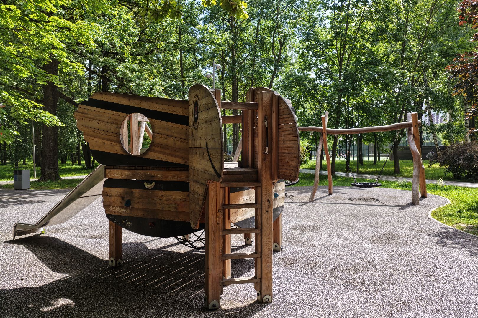 видео с коптера, парк имени льва толстого, парк химки, благоустройство парка химки,