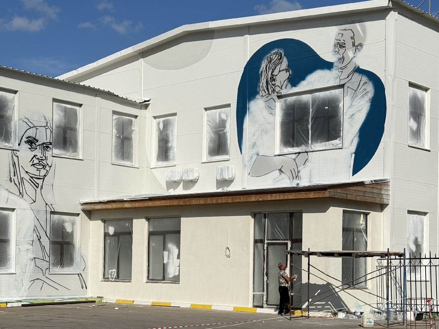 раменское, мурал, врачи,  граффити,