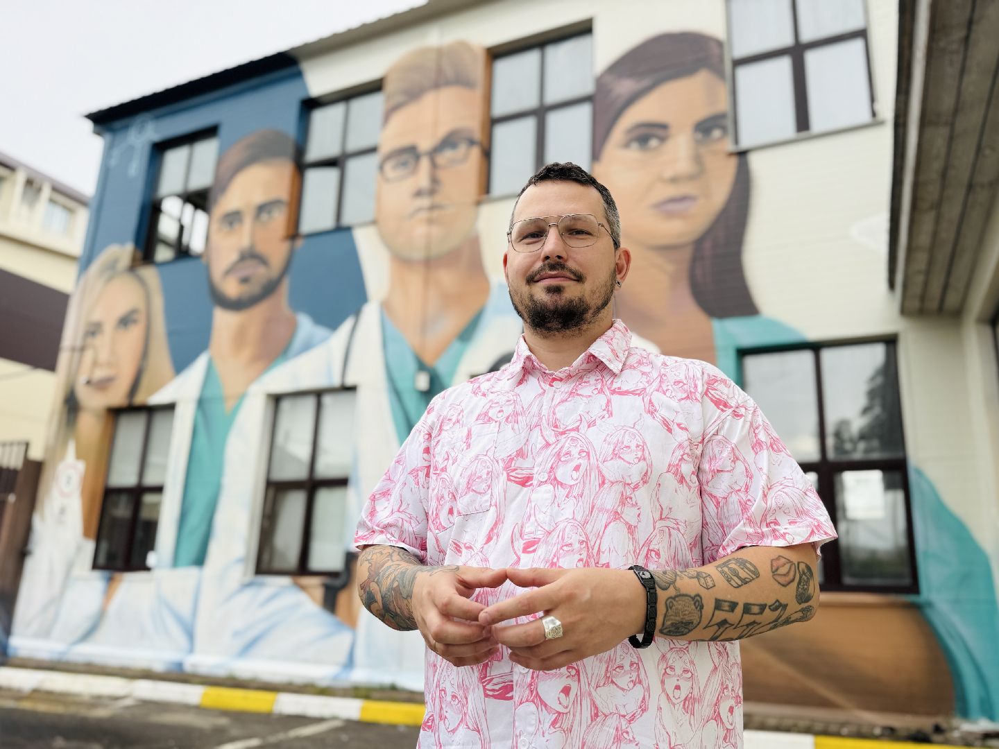 раменское, мурал, врачи,  граффити,