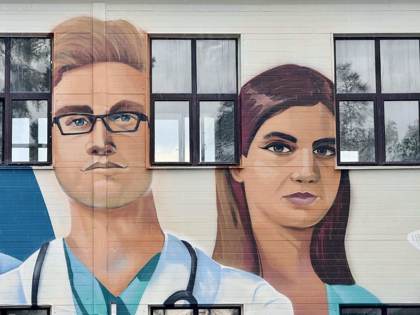 раменское, мурал, врачи,  граффити,