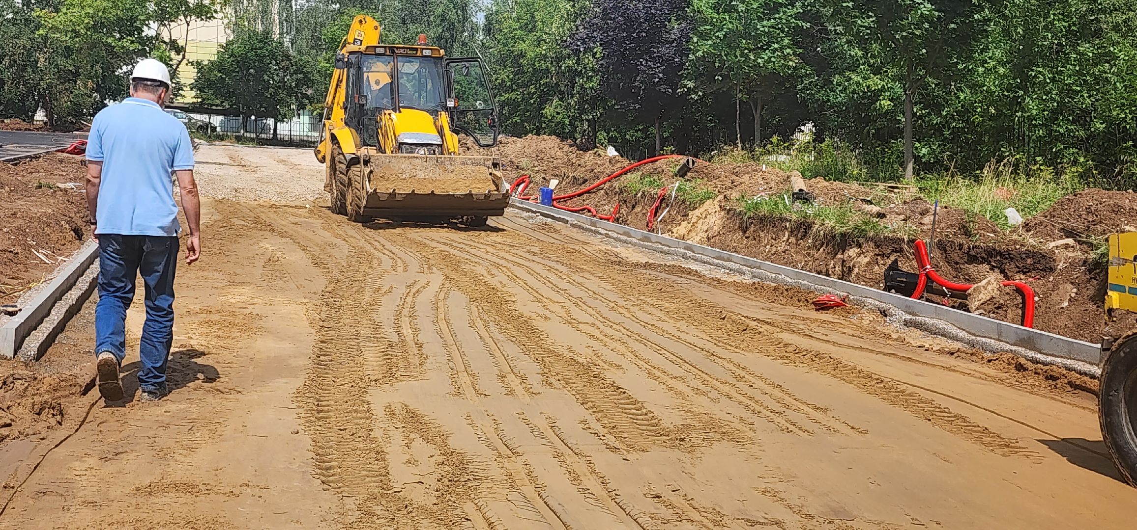 долгопрудный, гимназия 13, строительство, пристройка на 300 мест, детские игровые площадки,  пищеблок,