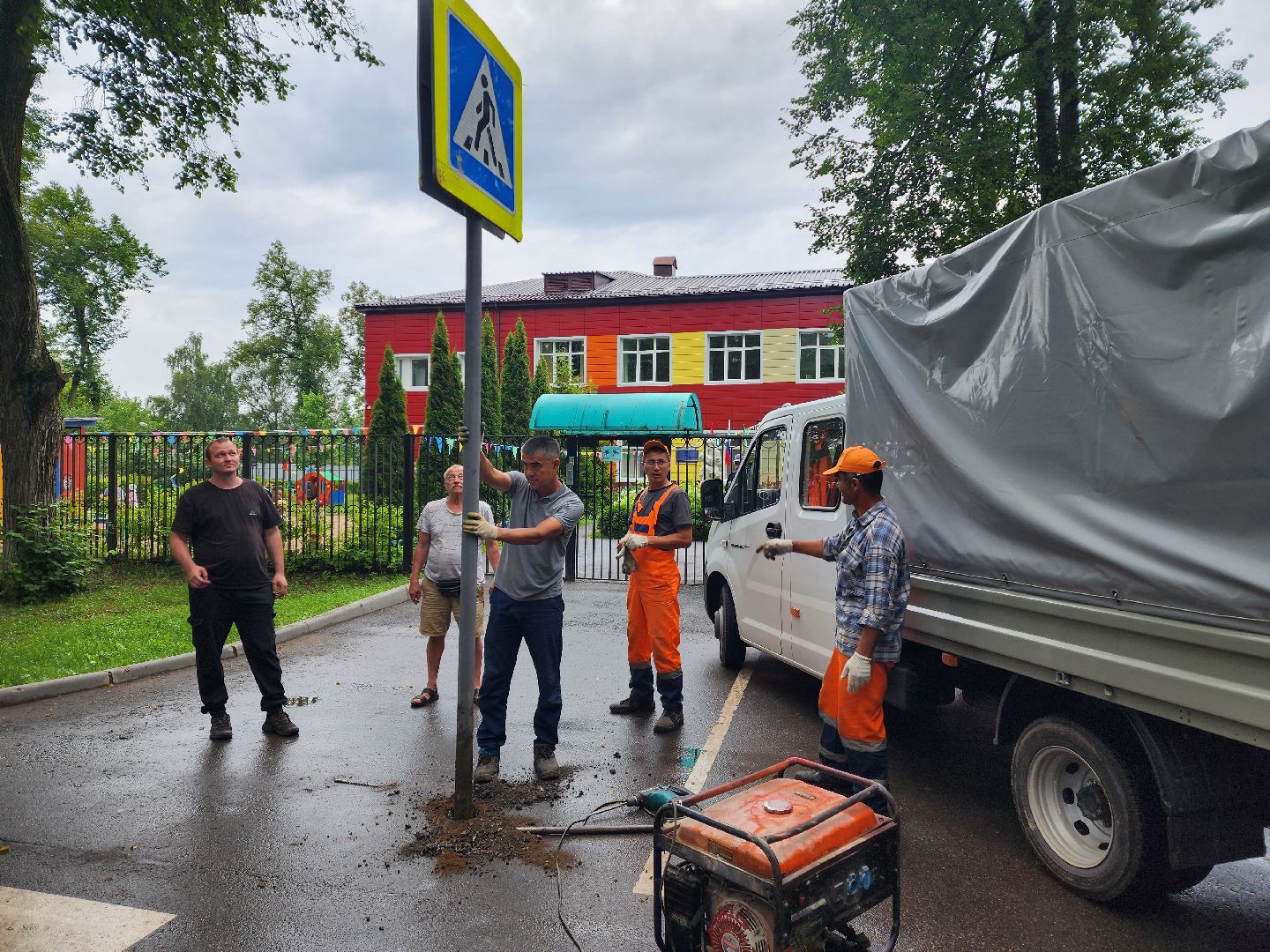 красноармейск, городской округ пушкинский, дорожные знаки, острожно дети,