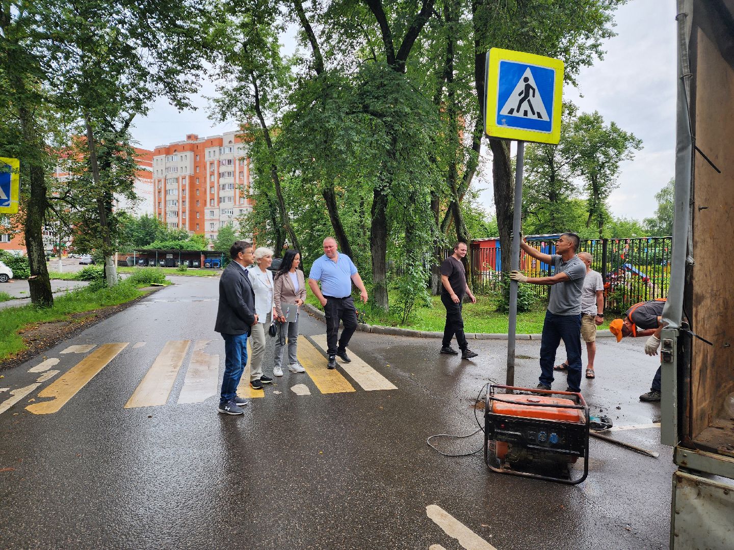 красноармейск, городской округ пушкинский, дорожные знаки, острожно дети,