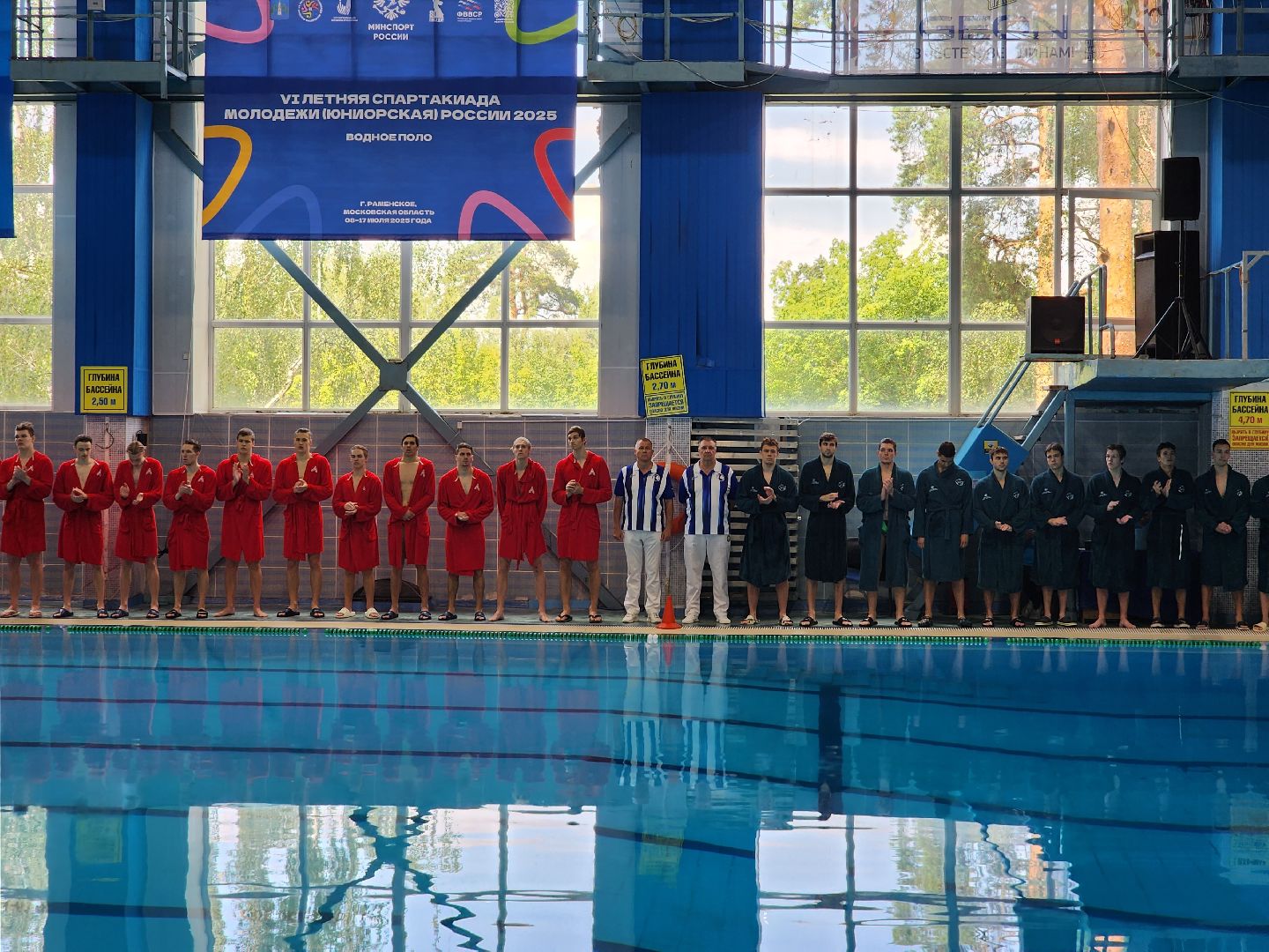 раменское, спорт, шестая летняя спартакиада молодежи, соревнования по водному поло среди юниоров ,вертикальные видео,
