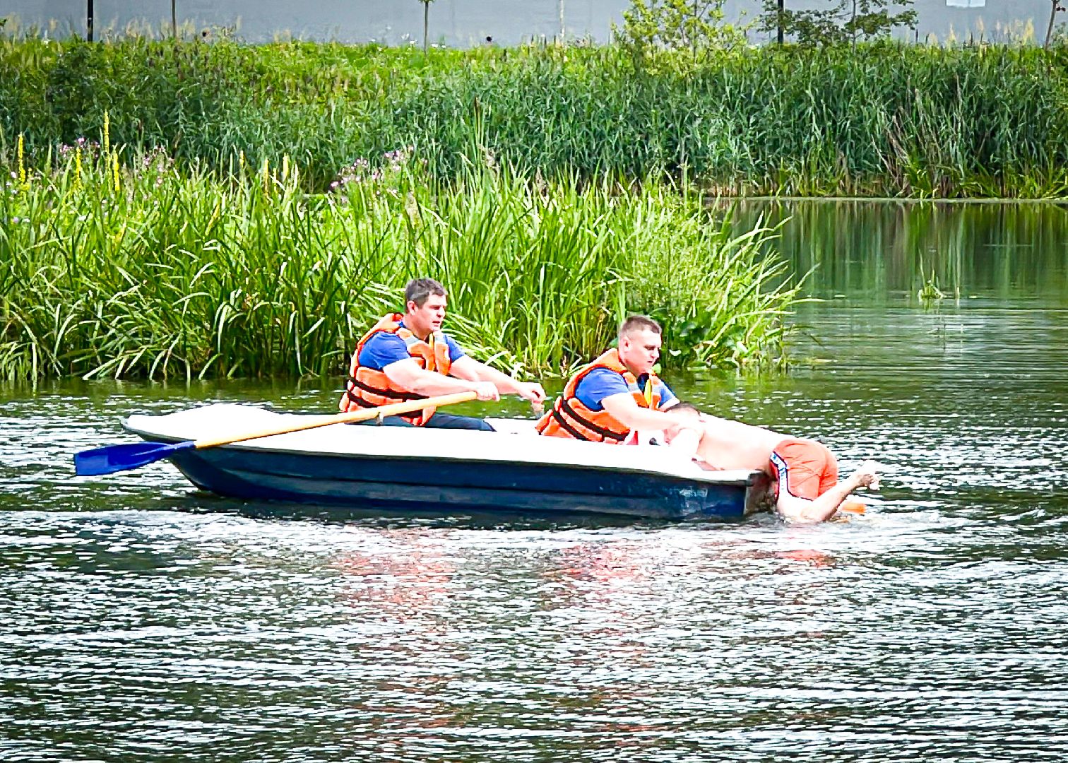 клин, общество, учения на воде, спасатели, МЧС, пляжи,