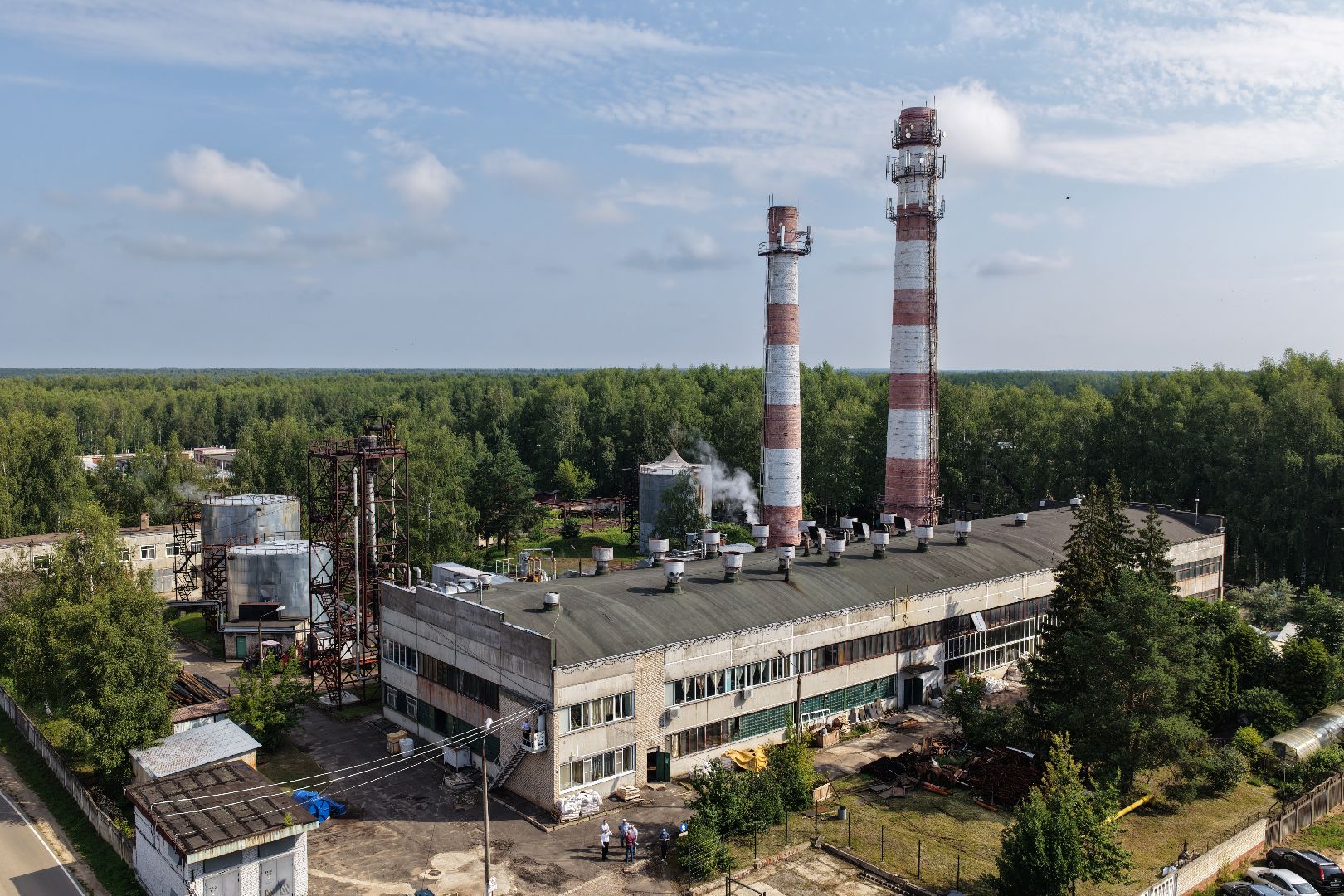видео с коптера,котельная 3 в дубне, реконструкция котельной,