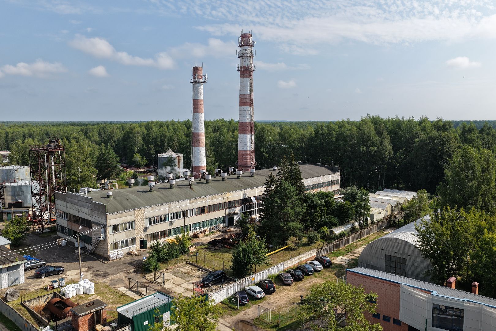 видео с коптера,котельная 3 в дубне, реконструкция котельной,