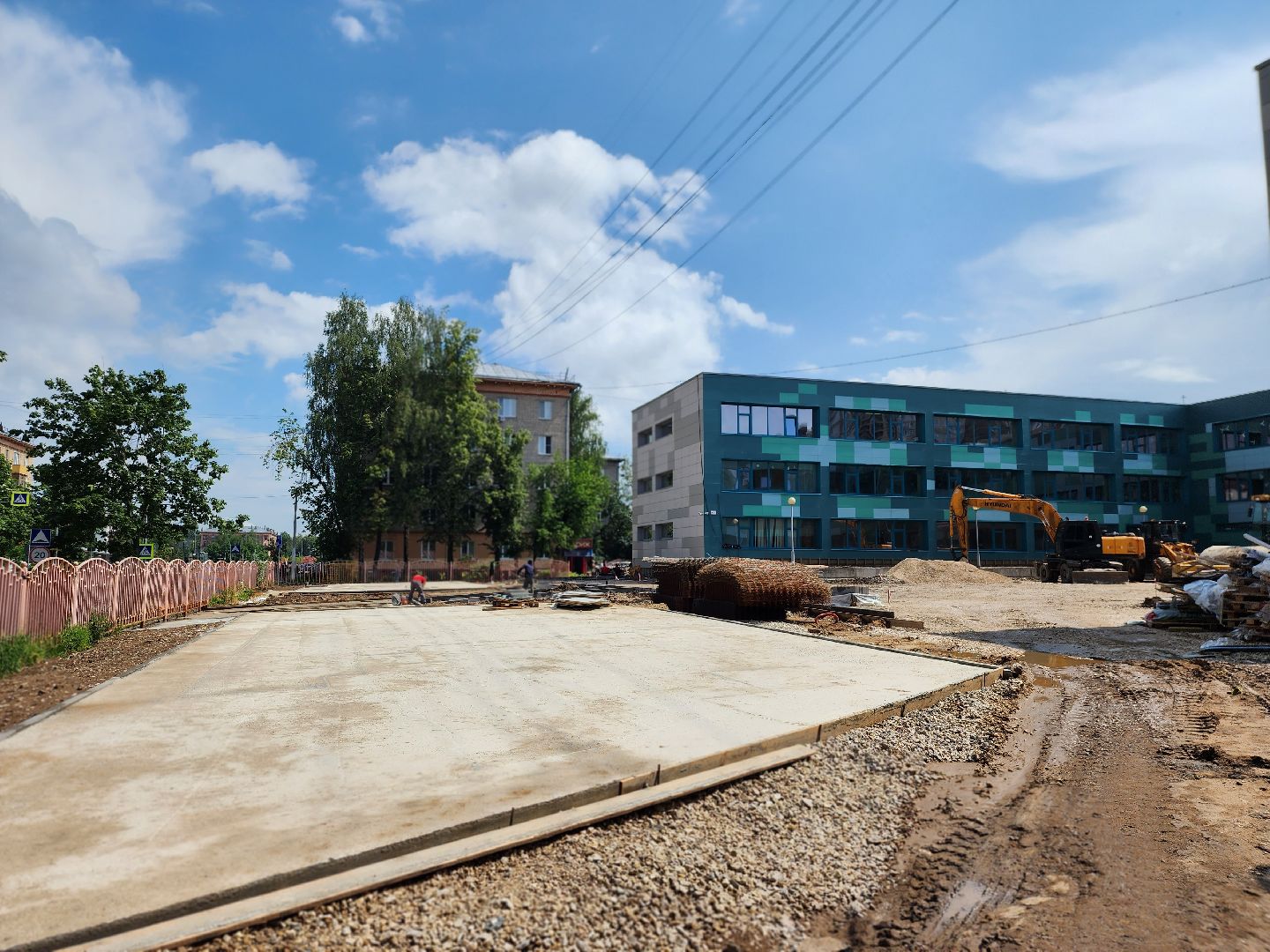 королёв, благоустройство , школа 1 в королеве ,