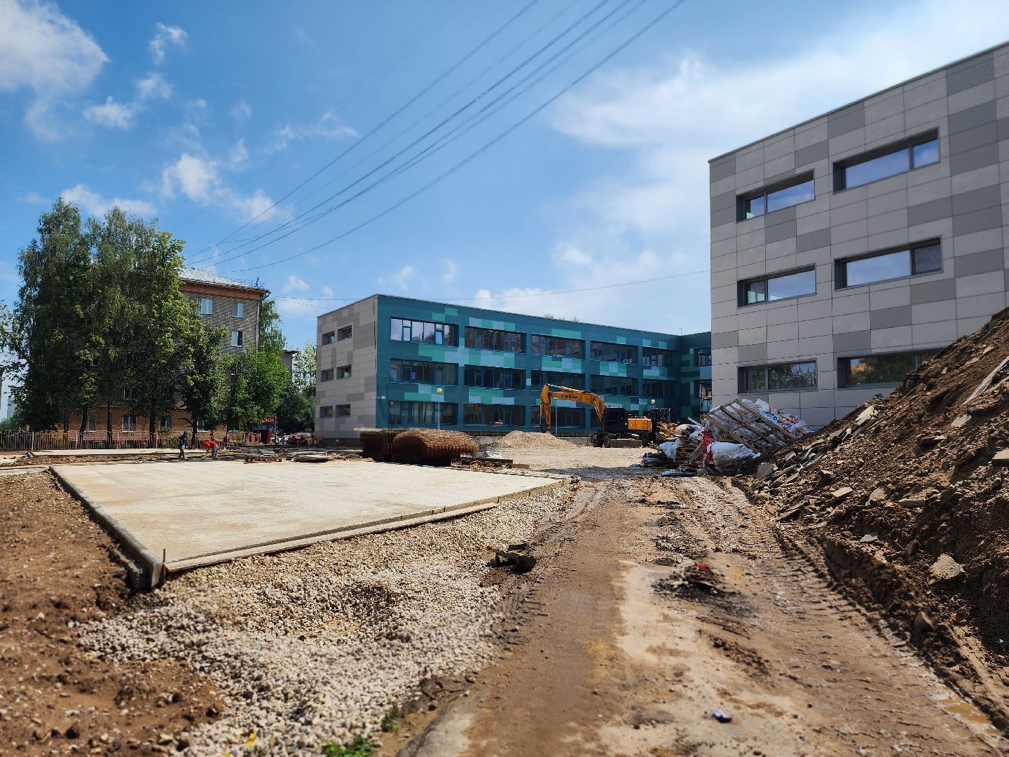 королёв, благоустройство , школа 1 в королеве ,