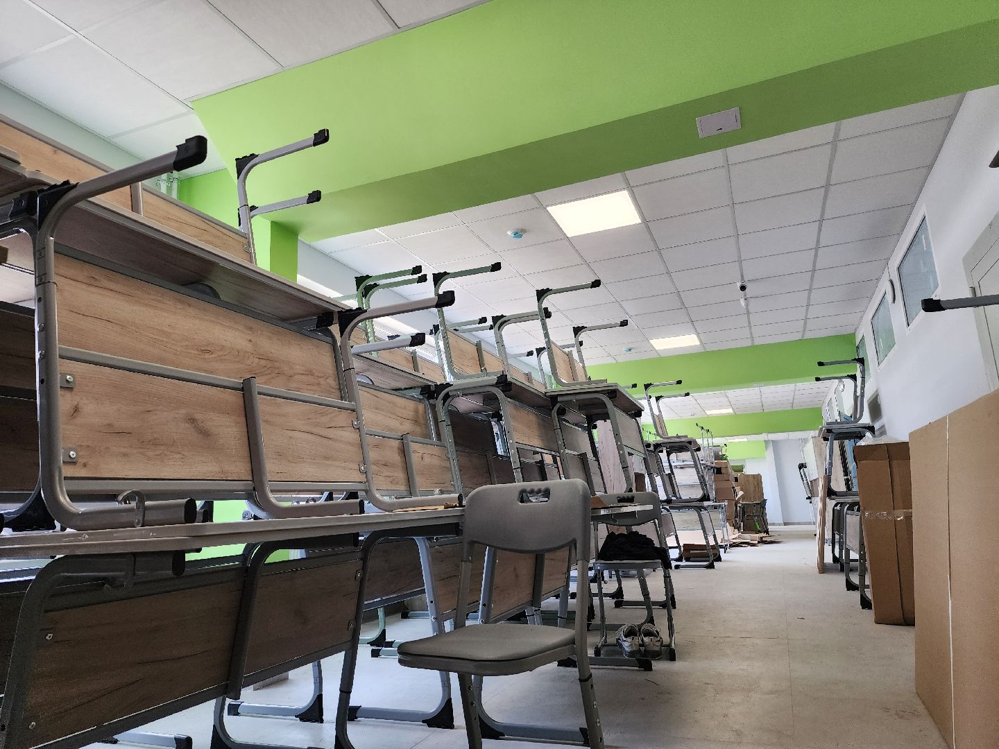 серпухов, школа 2, улица луначарского, капитальный ремонт школы, сборка новой мебели в школе,