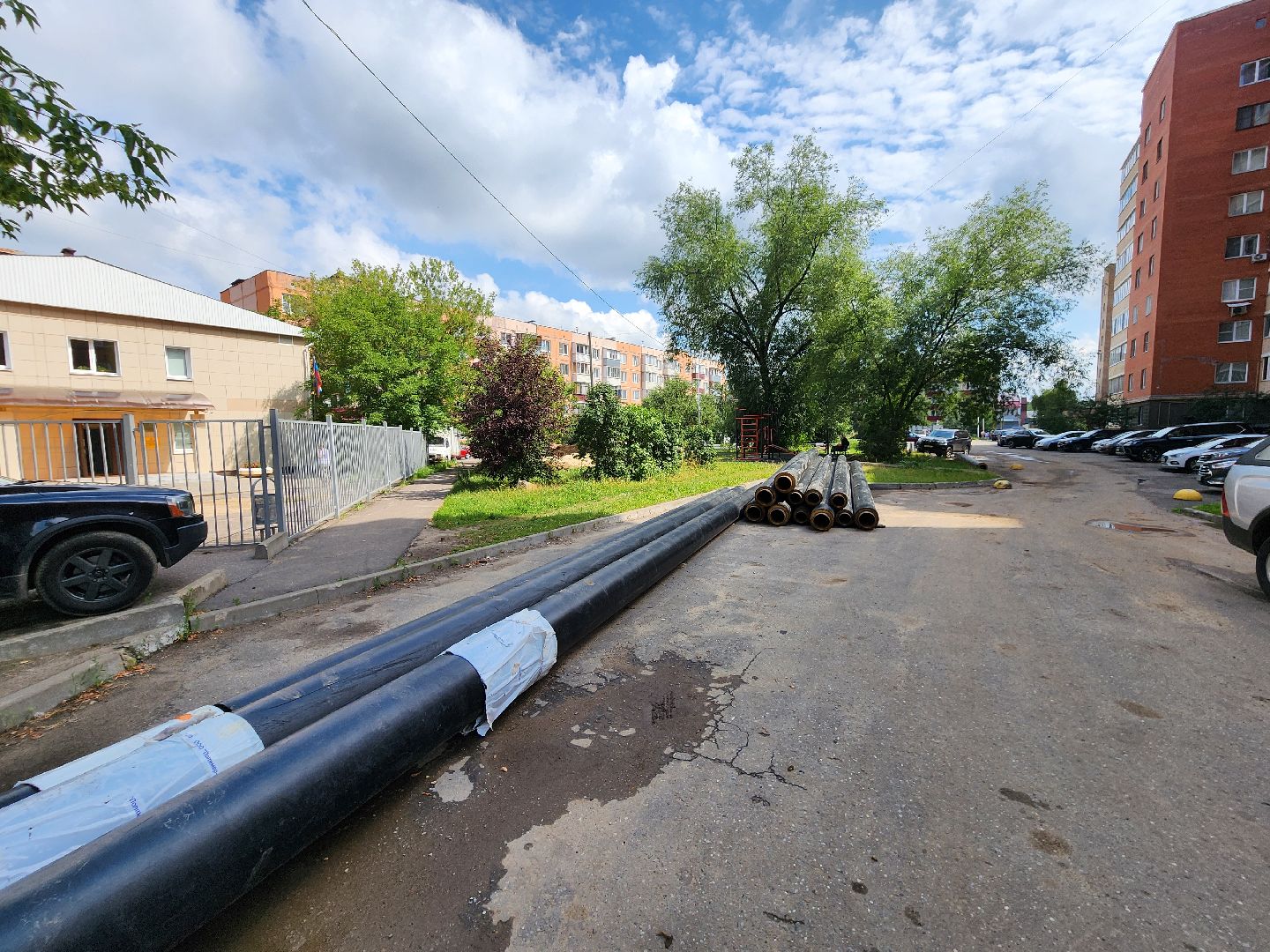 чехов, вишневый бульвар, теплосети, капремонт, реконструкция, укладка новых труб, уникальная изоляция труб, теплоснабжение, горячее водоснабжение, госпрограмма московской области, развитие инженерной инфраструктуры,