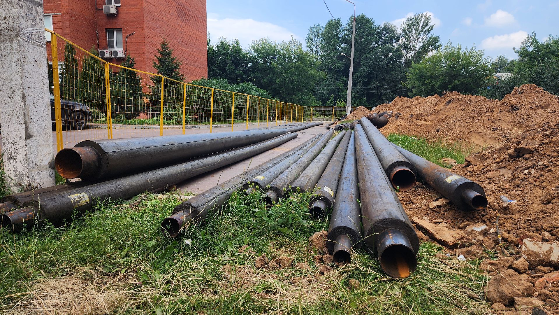 домодедово, подмосковье, теплосеть, замена теплосетй, новые трубы, жкх, отопление,трубопровод,