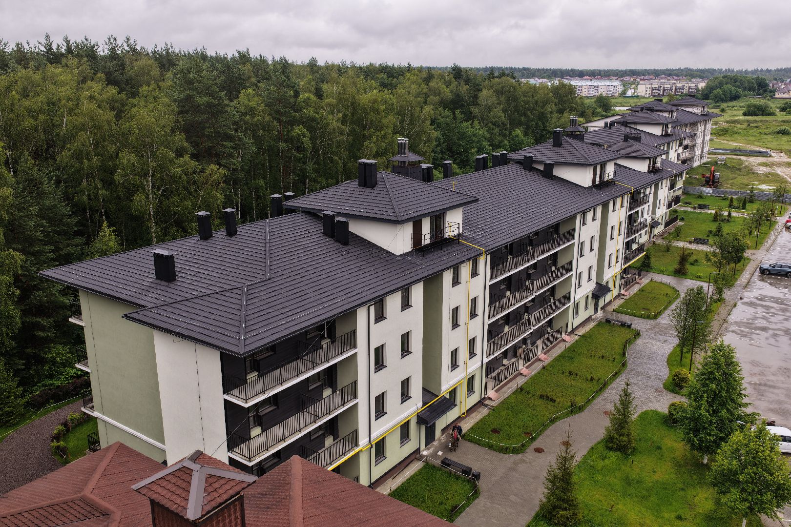 видео с коптера, новый дом в егорьевске,