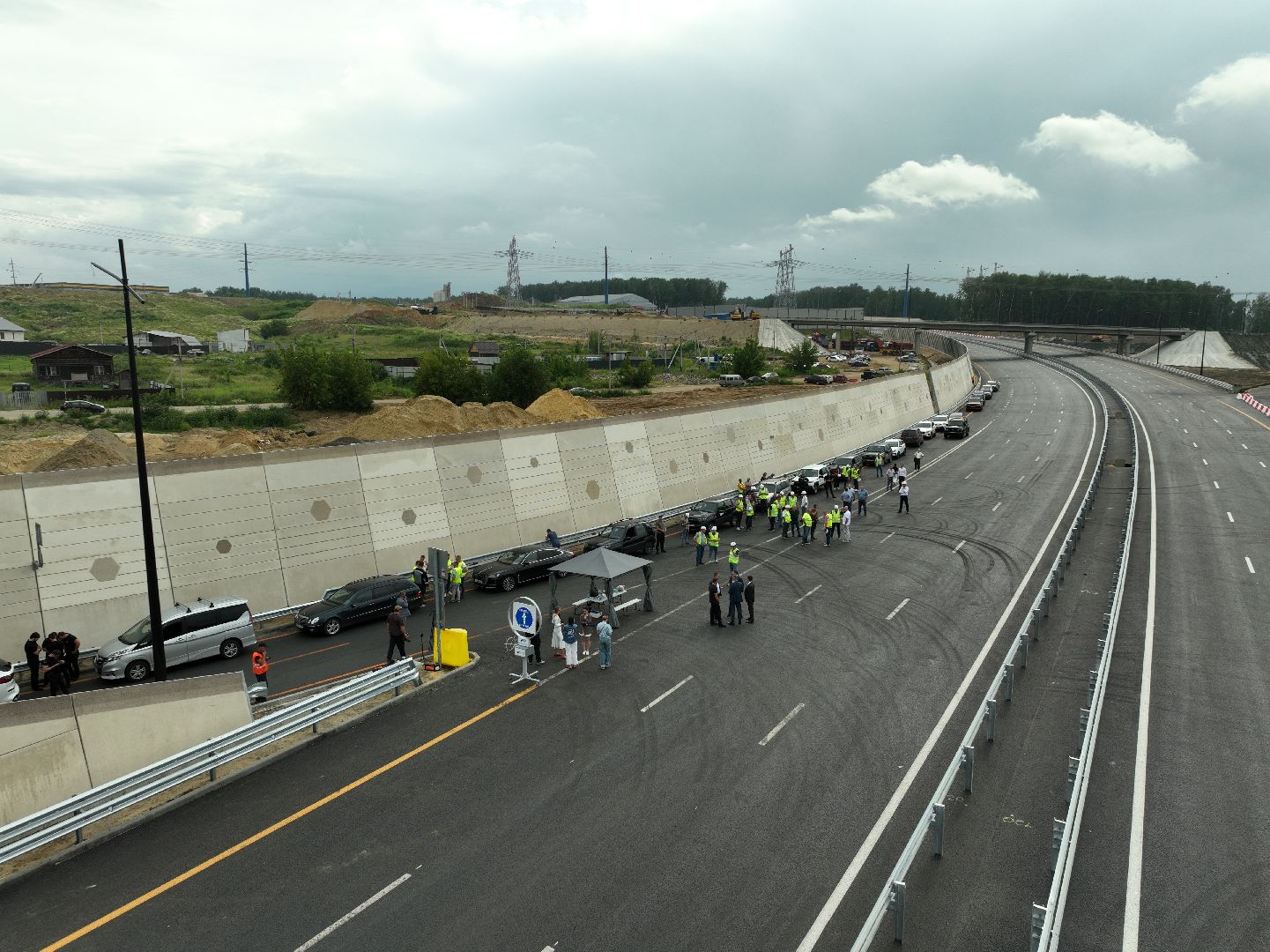 видео с коптера, юла, дороги подмосковья, второй участок юла,