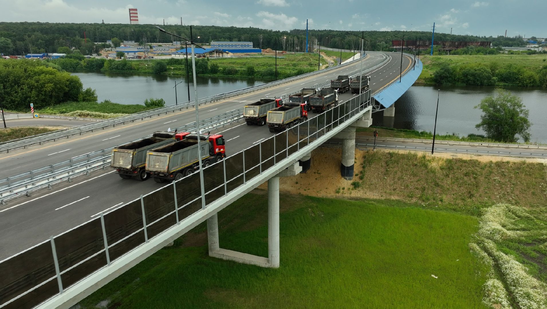 видео с коптера, юла, дороги подмосковья, второй участок юла,