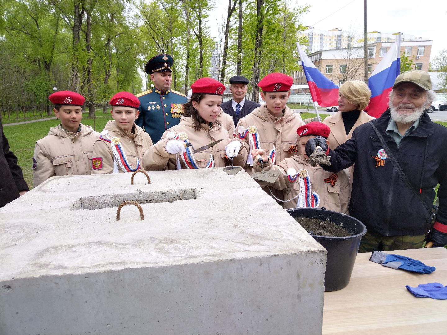 День Победы, ЦНИИИ связи МО РФ, 16 ЦНИИИ МО, Мытищи, сквер, аллея