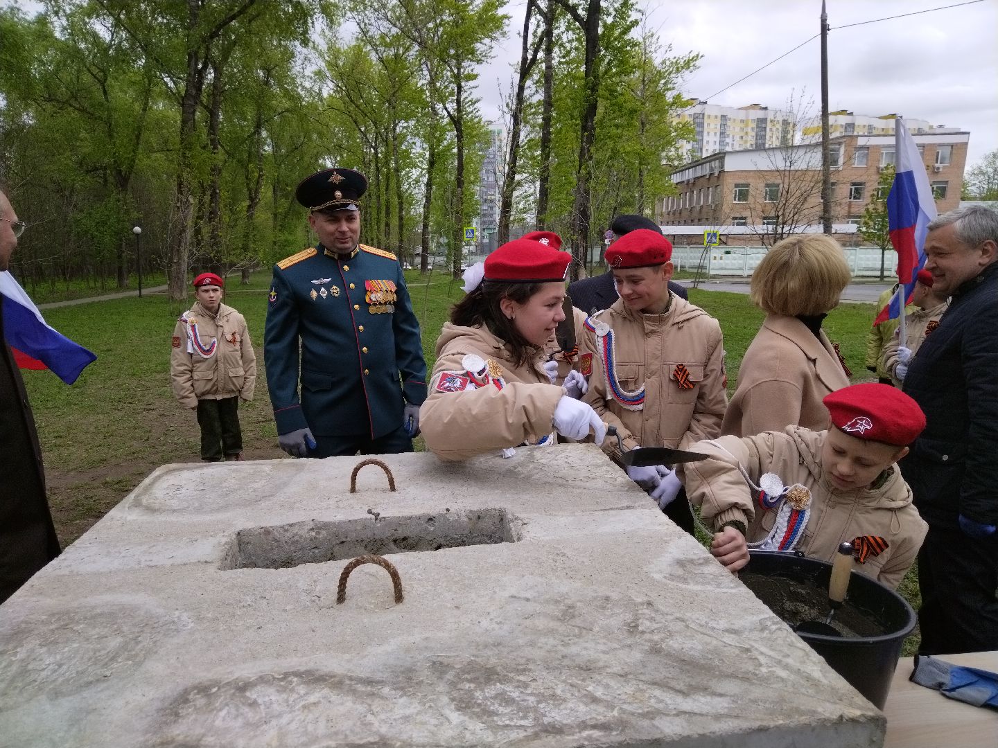 День Победы, ЦНИИИ связи МО РФ, 16 ЦНИИИ МО, Мытищи, сквер, аллея