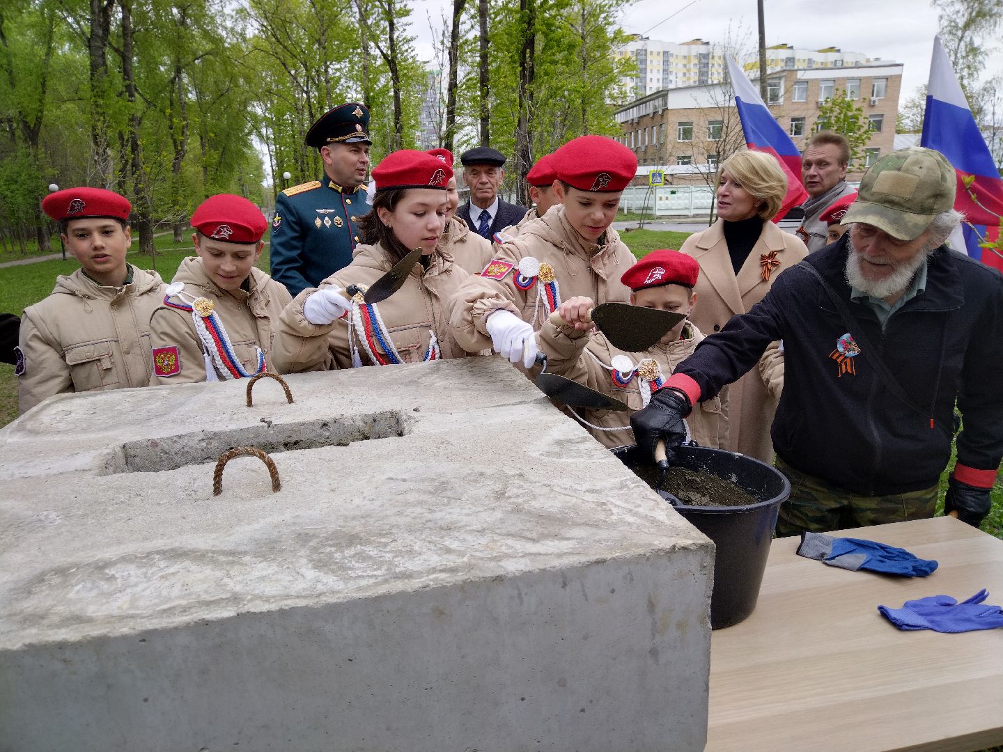 День Победы, ЦНИИИ связи МО РФ, 16 ЦНИИИ МО, Мытищи, сквер, аллея