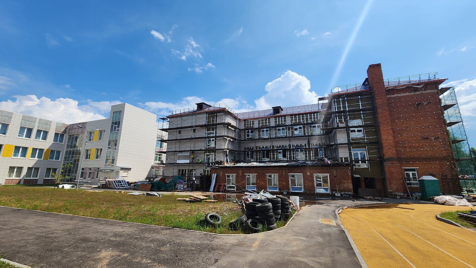 солнечногорск, микрорайон поварово, капремонт,школа, строительство,