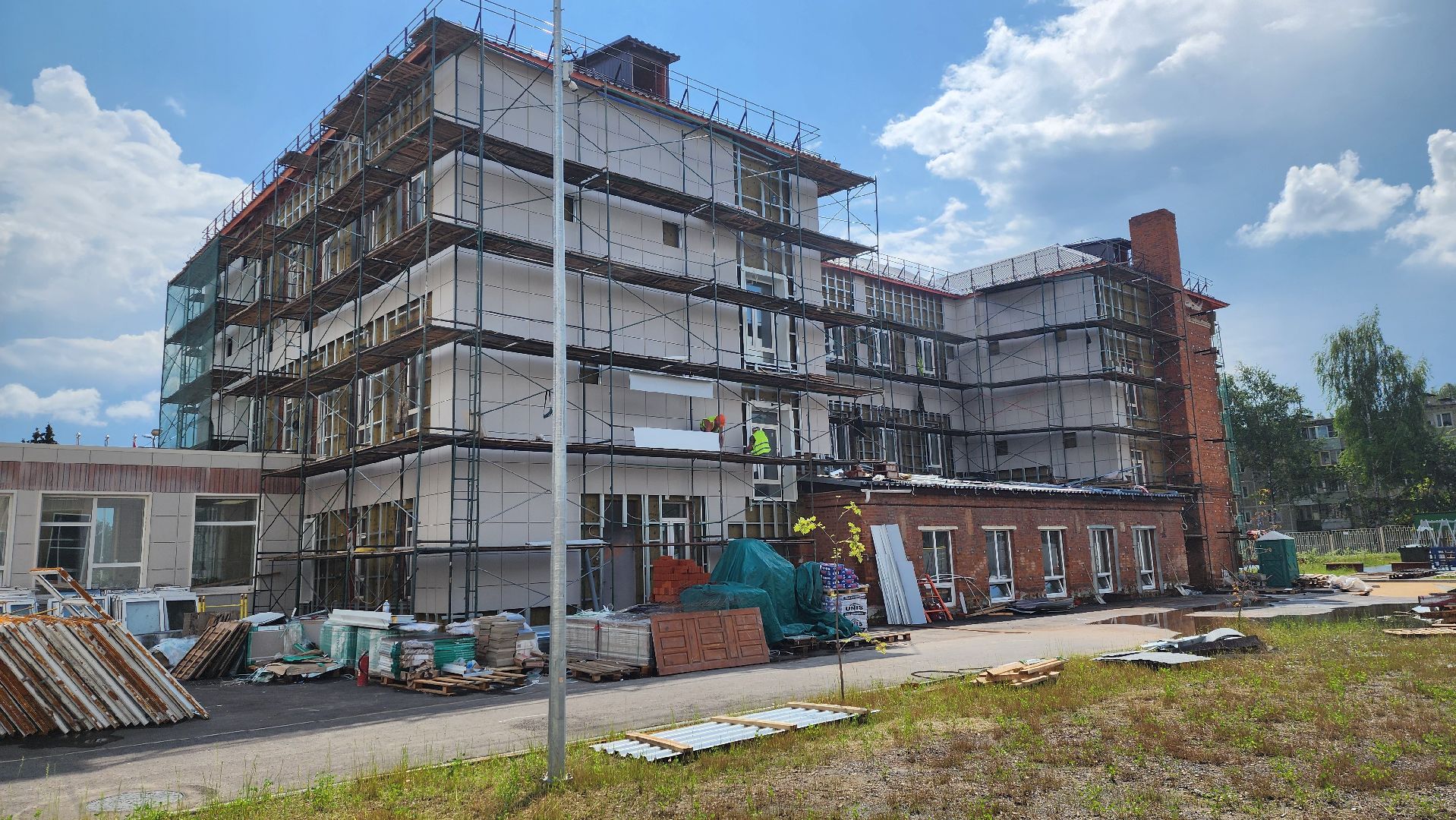 солнечногорск, микрорайон поварово, капремонт,школа, строительство,