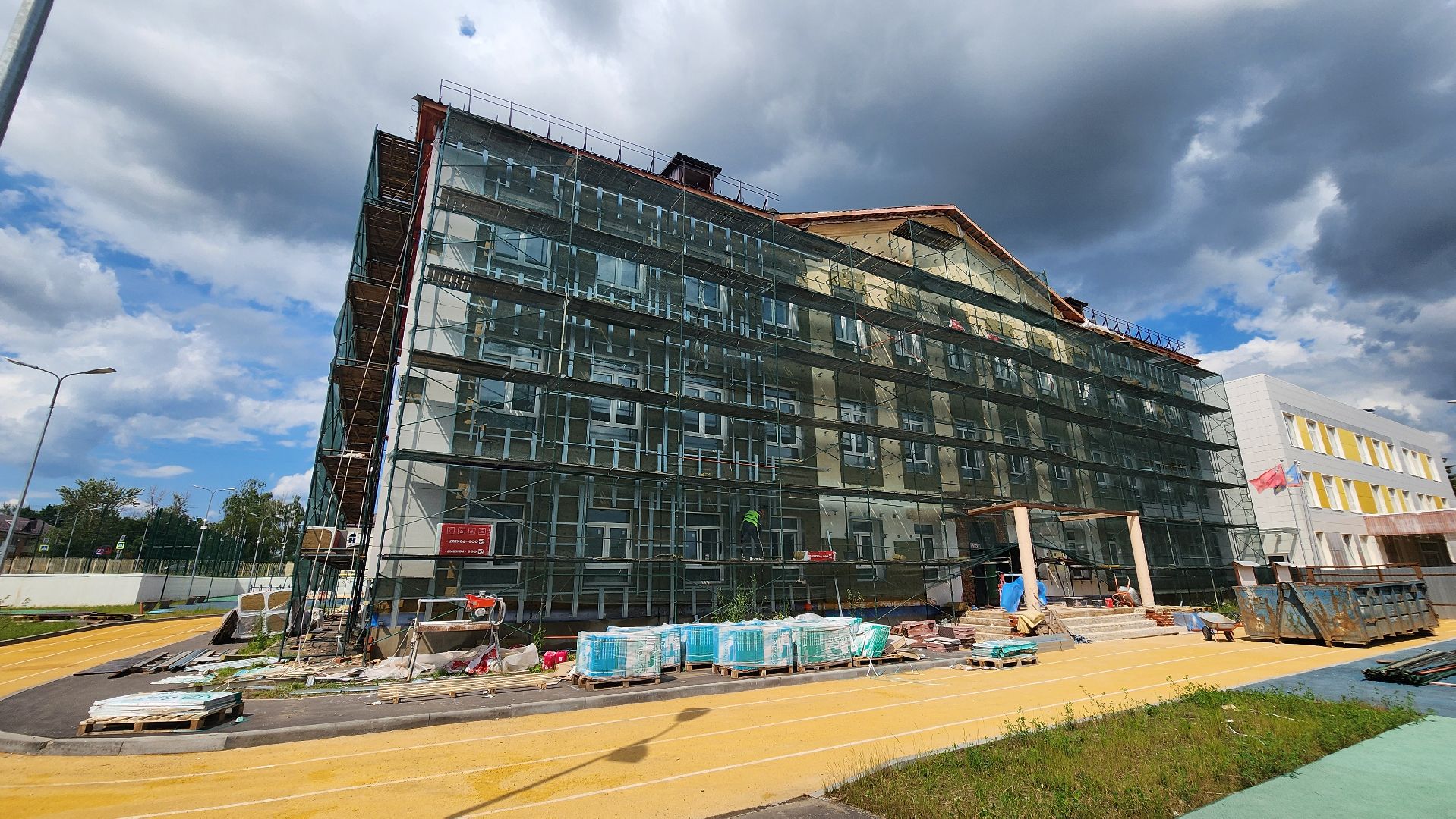 солнечногорск, микрорайон поварово, капремонт,школа, строительство,