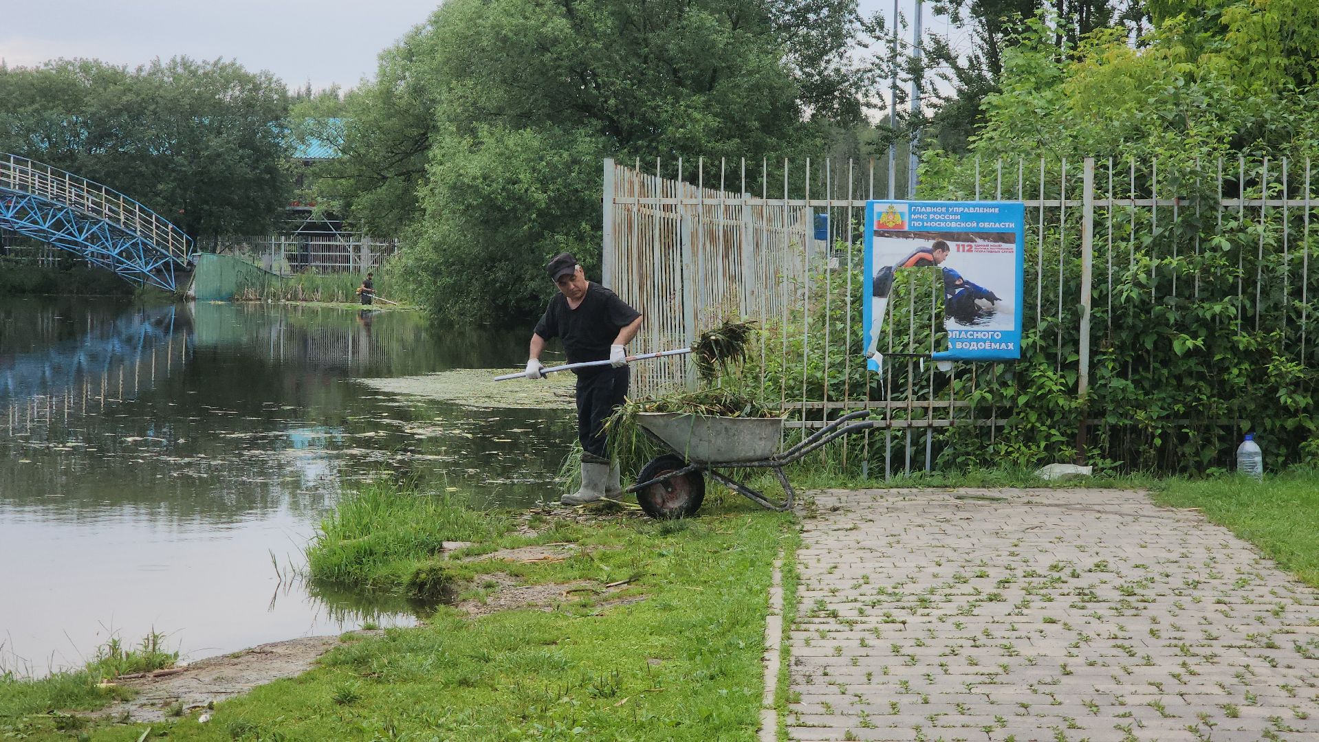 Очистка водоема , Благоустройство пруда, санитарная очистка пруда, Санитарно-экологическая очистка водоема, Лобня,
